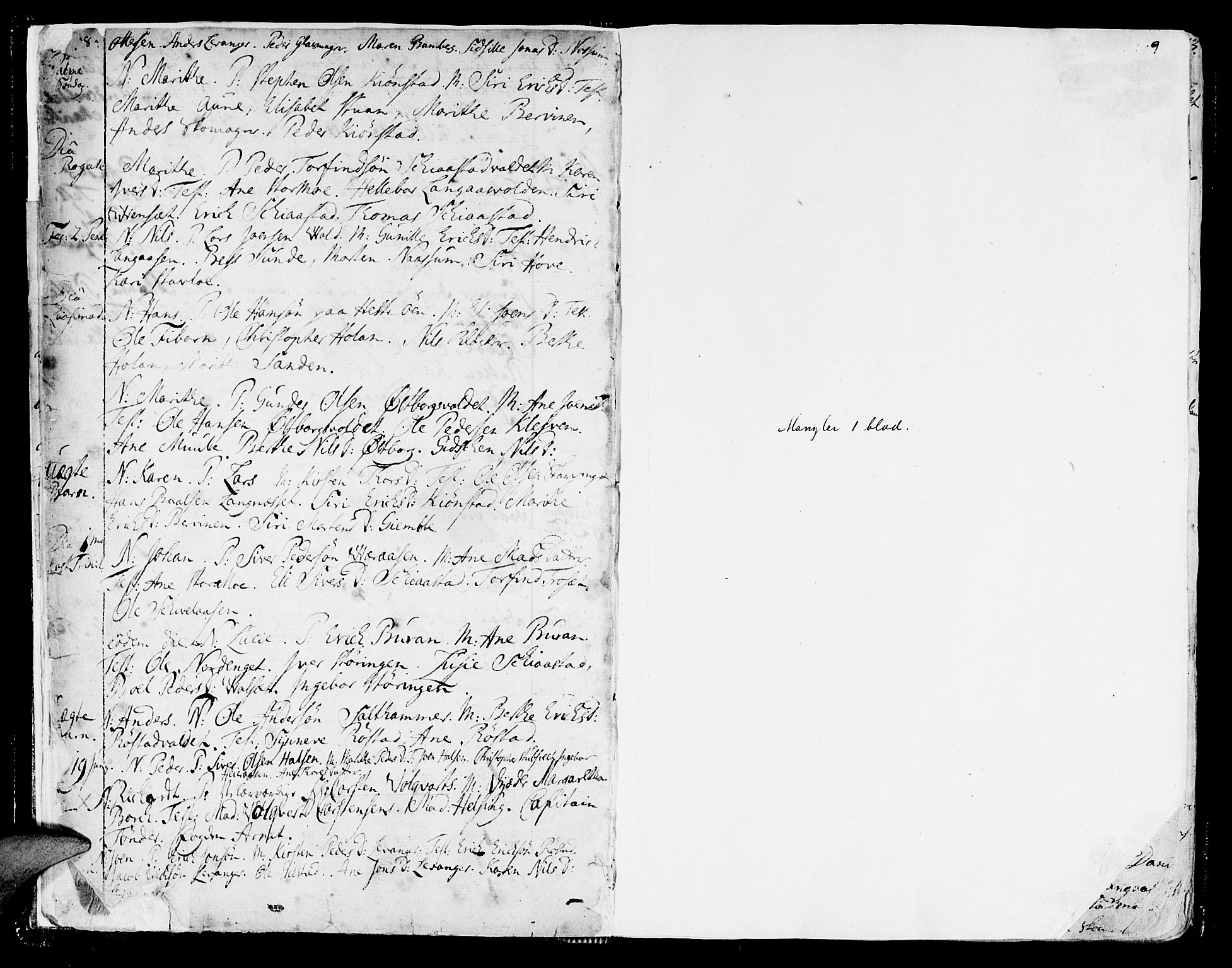 Ministerialprotokoller, klokkerbøker og fødselsregistre - Nord-Trøndelag, SAT/A-1458/717/L0141: Parish register (official) no. 717A01, 1747-1803, p. 8-9