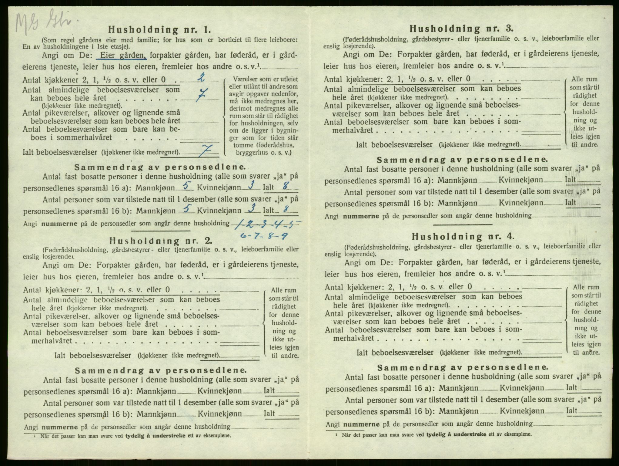 SAKO, 1920 census for Sandeherred, 1920, p. 146