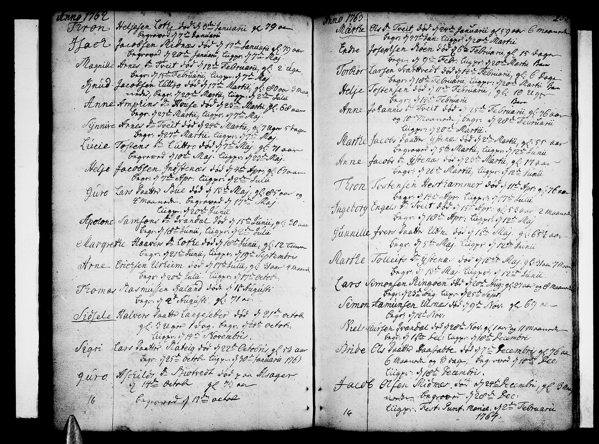 Ullensvang sokneprestembete, SAB/A-78701/H/Haa: Parish register (official) no. A 6 /2, 1758-1788, p. 255