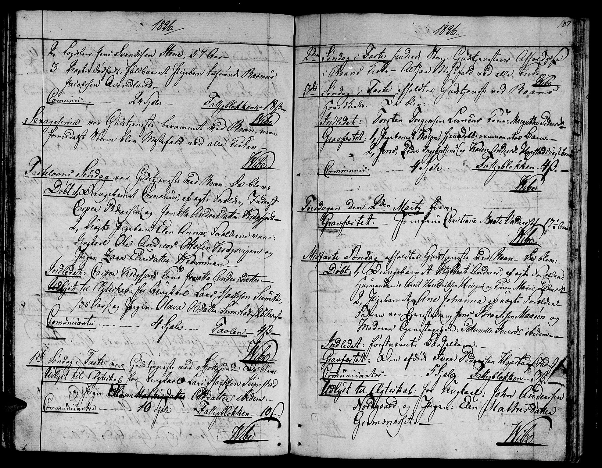 Ministerialprotokoller, klokkerbøker og fødselsregistre - Sør-Trøndelag, SAT/A-1456/657/L0701: Parish register (official) no. 657A02, 1802-1831, p. 187