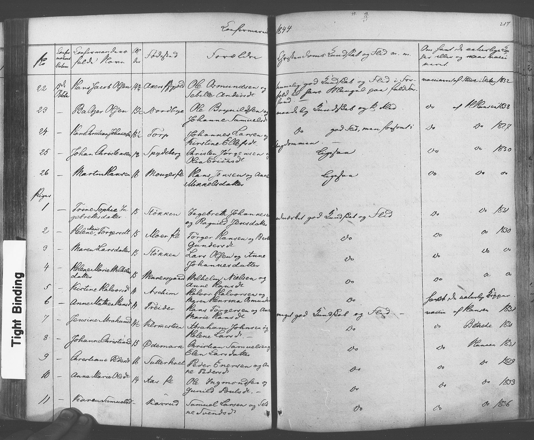 Ås prestekontor Kirkebøker, SAO/A-10894/F/Fa/L0006: Parish register (official) no. I 6, 1841-1853, p. 216-217