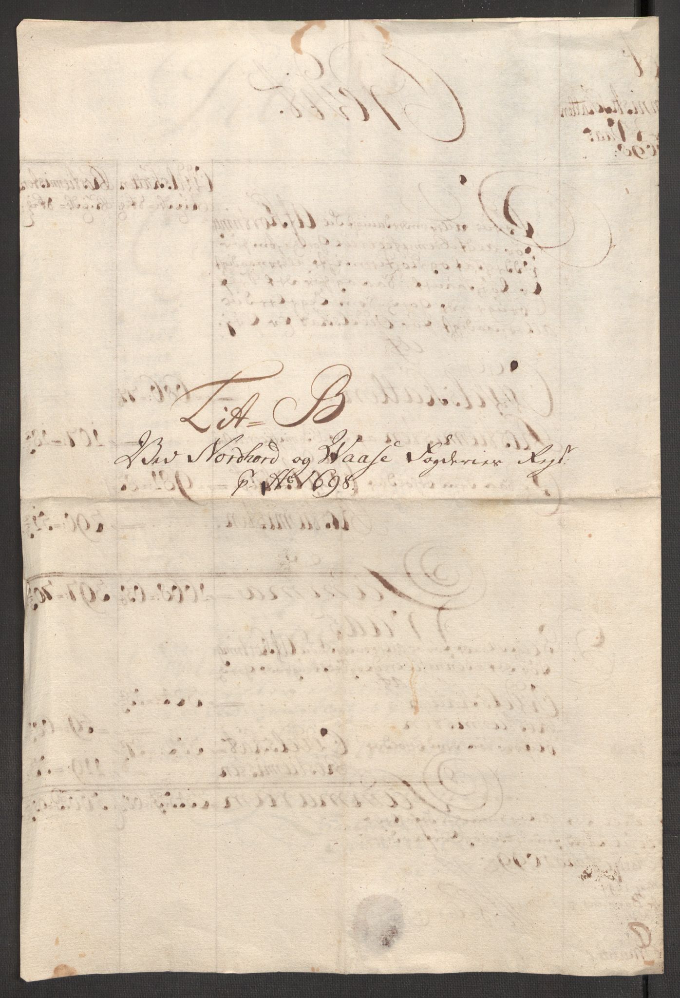 Rentekammeret inntil 1814, Reviderte regnskaper, Fogderegnskap, RA/EA-4092/R51/L3184: Fogderegnskap Nordhordland og Voss, 1698-1699, p. 136