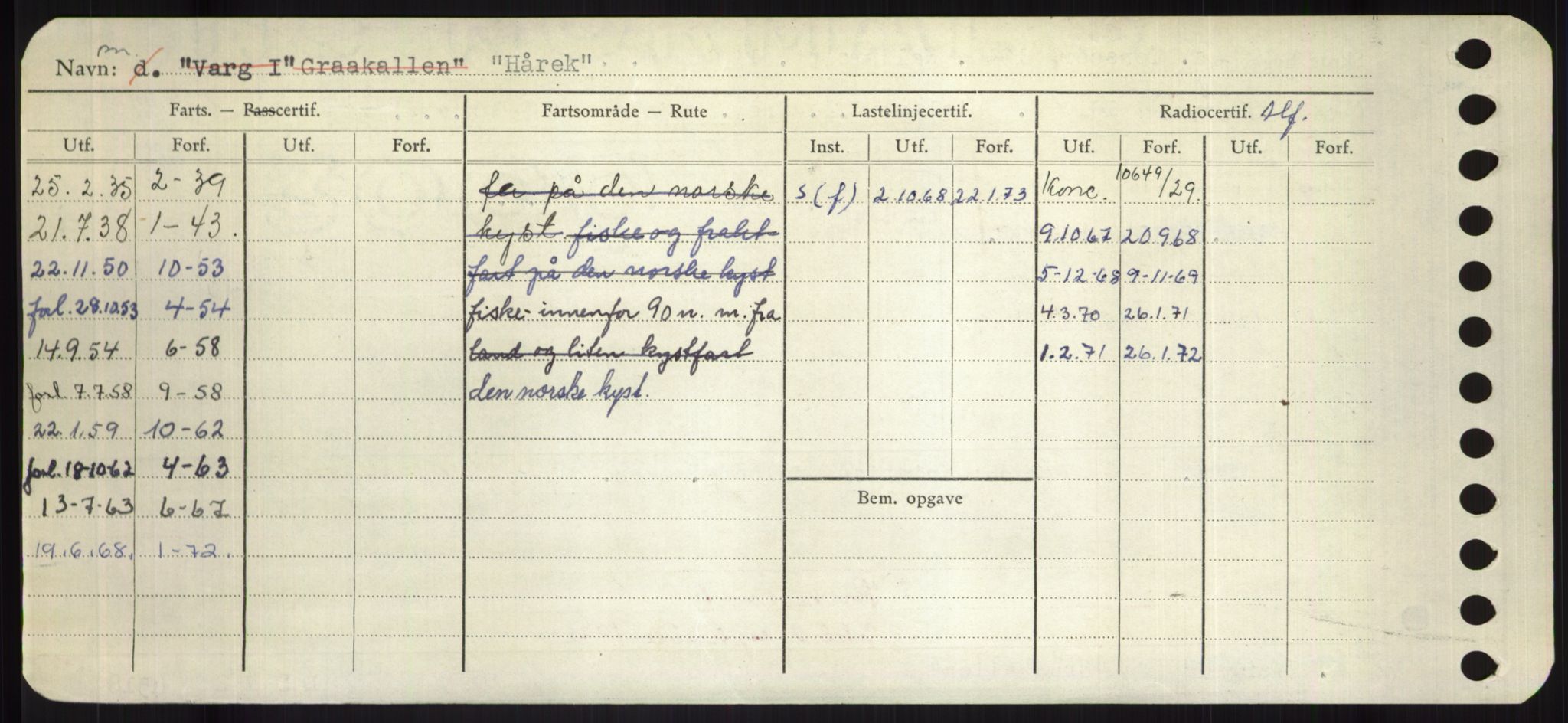 Sjøfartsdirektoratet med forløpere, Skipsmålingen, RA/S-1627/H/Hd/L0017: Fartøy, Holi-Hå, p. 566