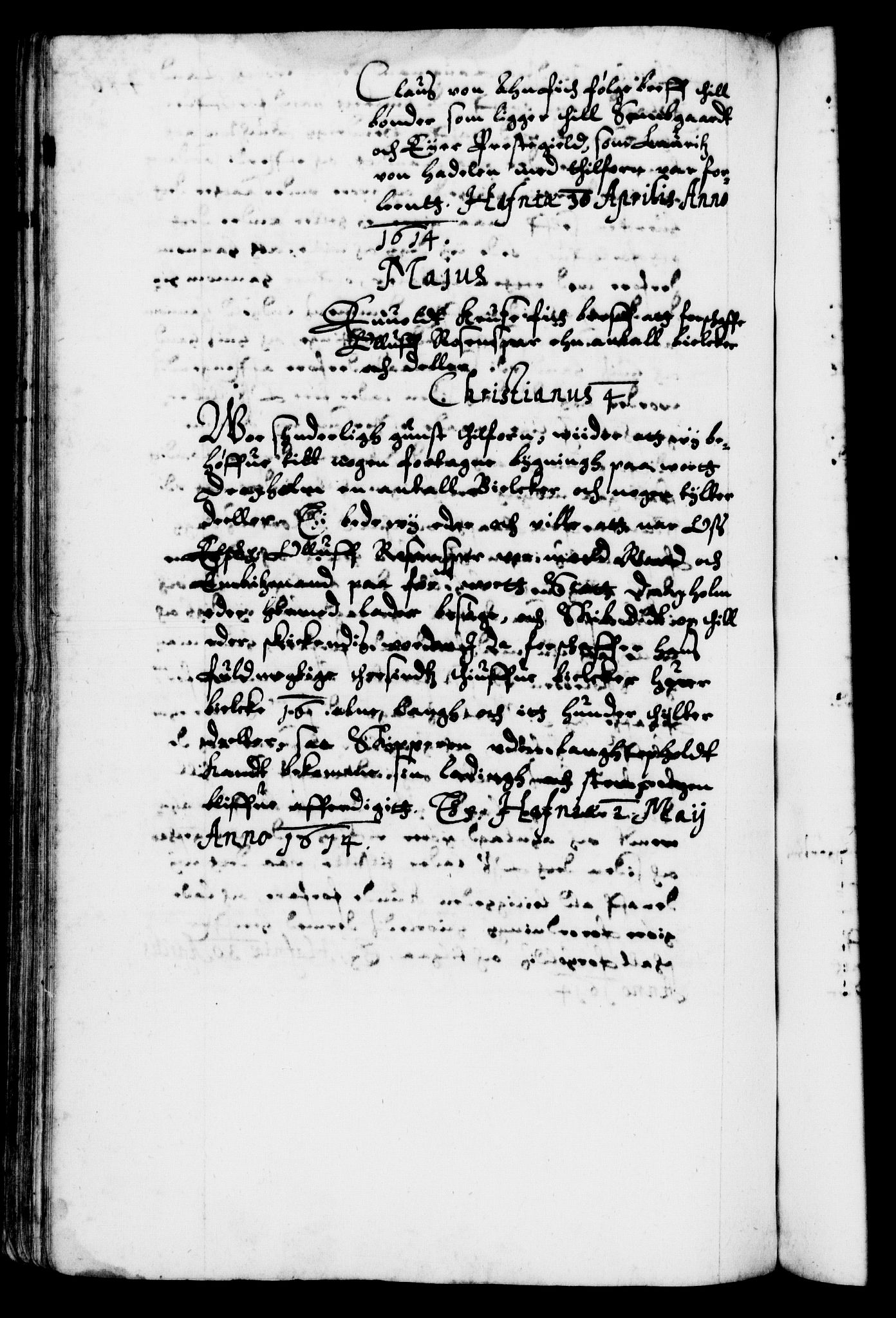 Danske Kanselli 1572-1799, AV/RA-EA-3023/F/Fc/Fca/Fcab/L0003: Norske tegnelser (mikrofilm), 1596-1616, p. 486b