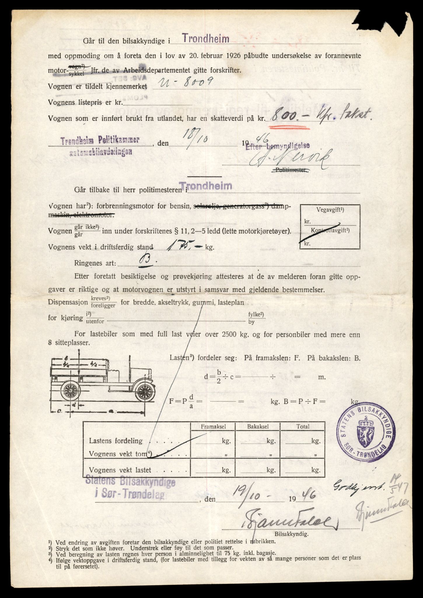 Møre og Romsdal vegkontor - Ålesund trafikkstasjon, AV/SAT-A-4099/F/Fe/L0037: Registreringskort for kjøretøy T 13031 - T 13179, 1927-1998, p. 362