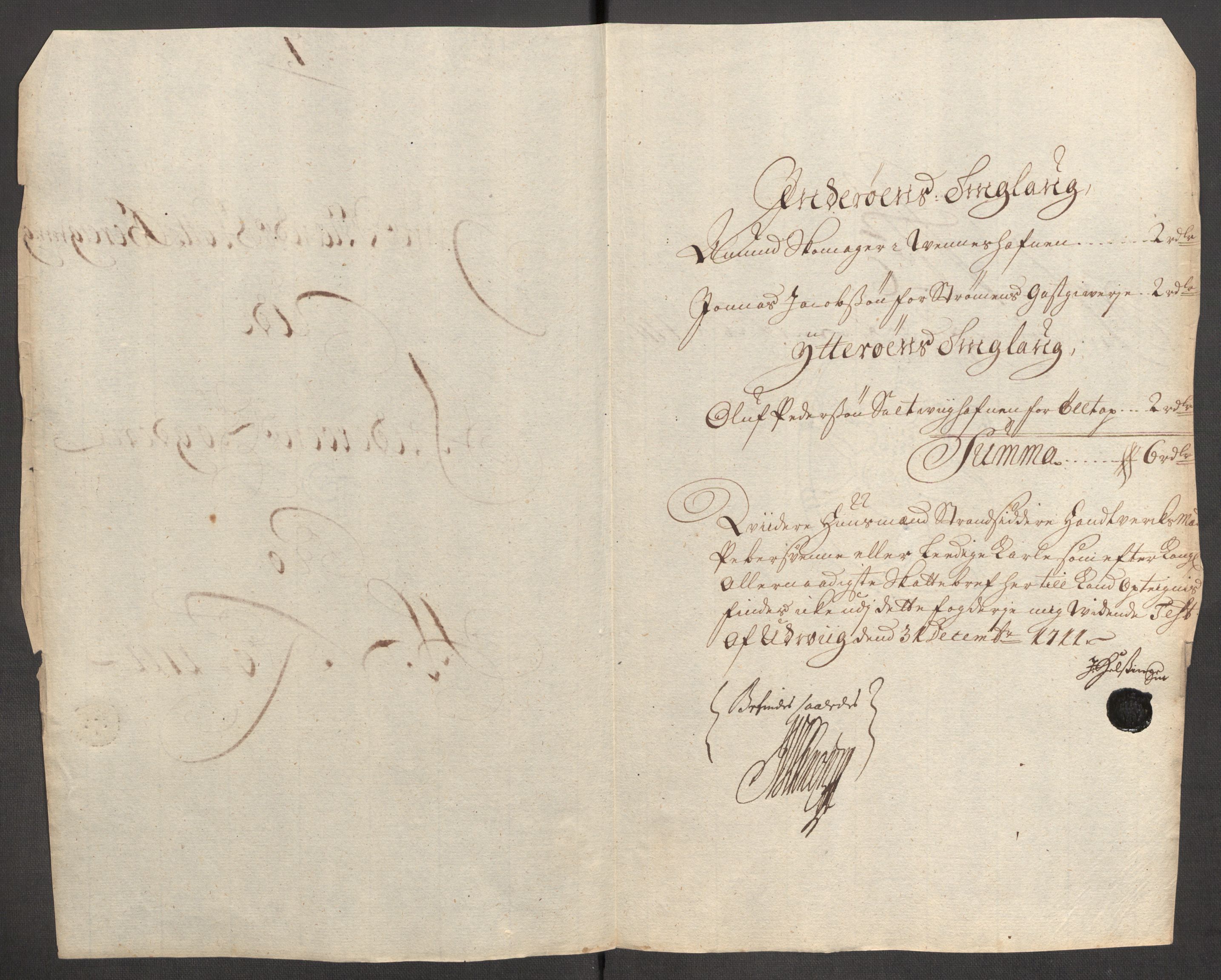 Rentekammeret inntil 1814, Reviderte regnskaper, Fogderegnskap, RA/EA-4092/R63/L4319: Fogderegnskap Inderøy, 1711, p. 139