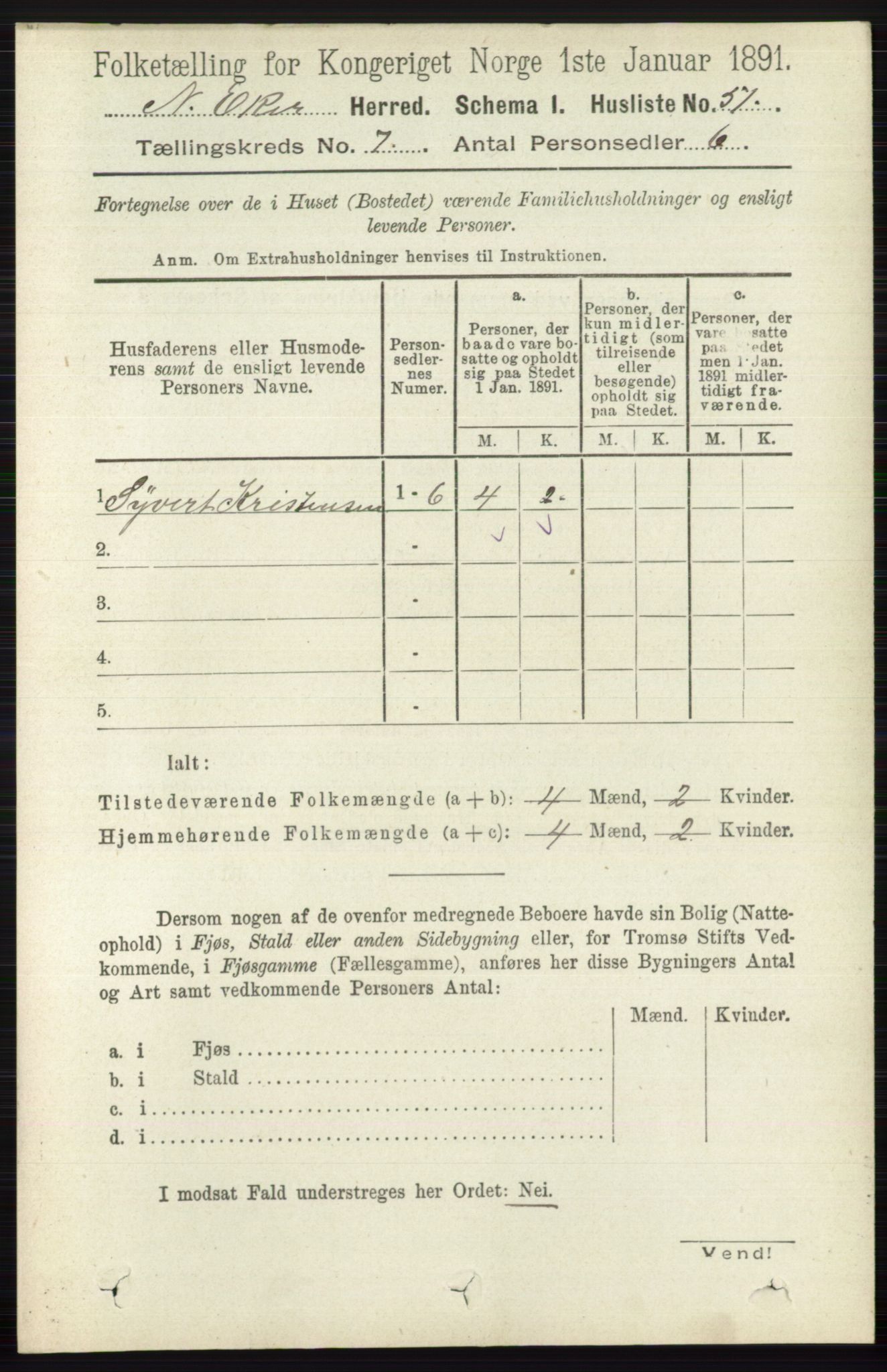 RA, 1891 census for 0625 Nedre Eiker, 1891, p. 3390