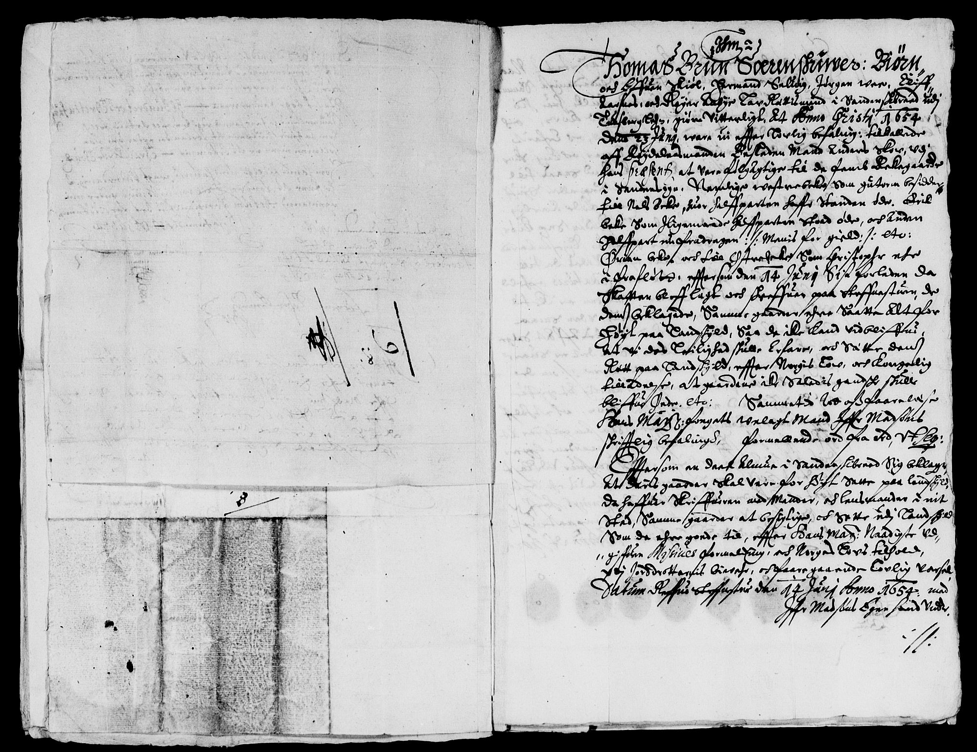 Rentekammeret inntil 1814, Reviderte regnskaper, Lensregnskaper, AV/RA-EA-5023/R/Rb/Rbo/L0031: Tønsberg len, 1651-1654