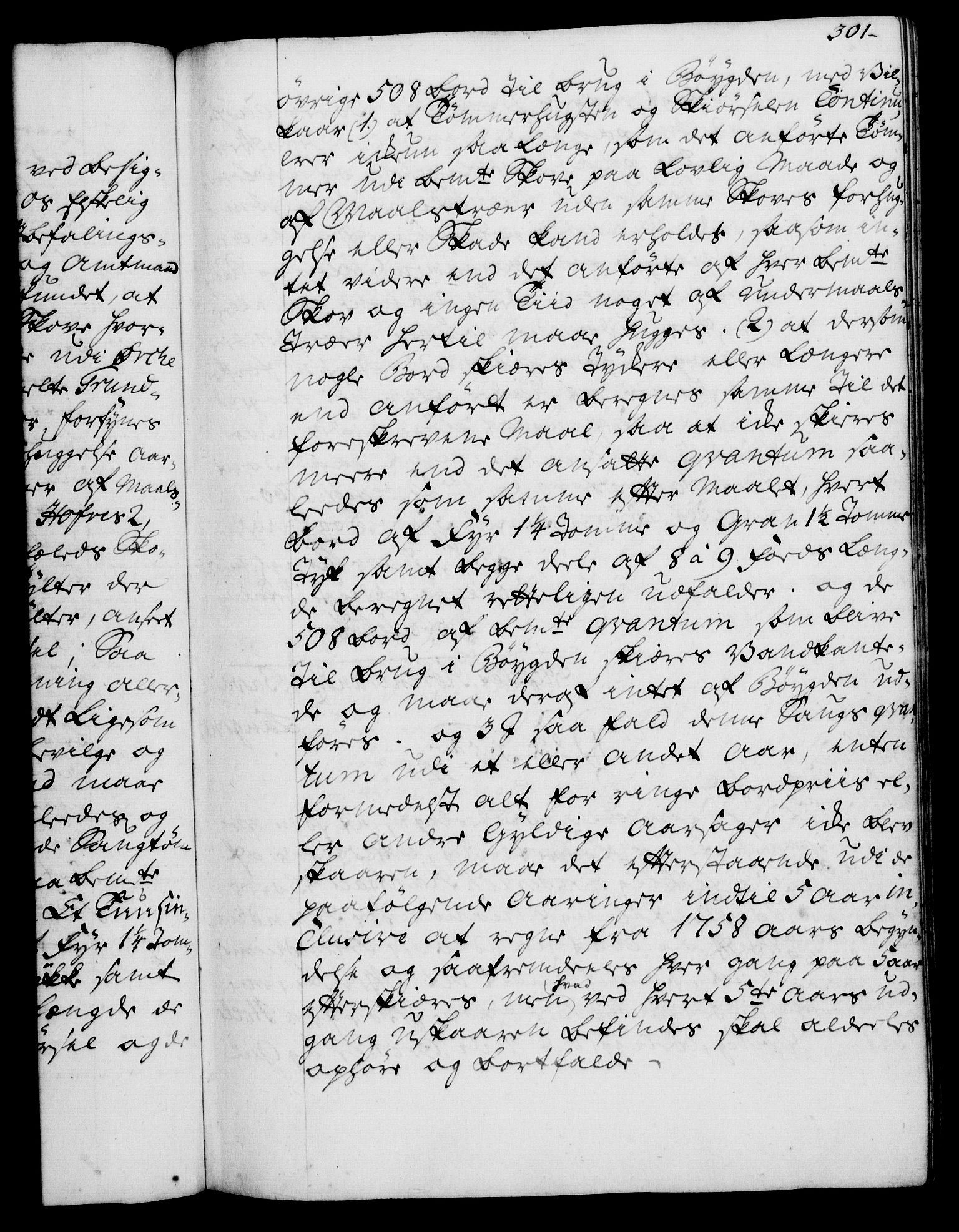 Rentekammeret, Kammerkanselliet, AV/RA-EA-3111/G/Gg/Gga/L0007: Norsk ekspedisjonsprotokoll med register (merket RK 53.7), 1759-1768, p. 301