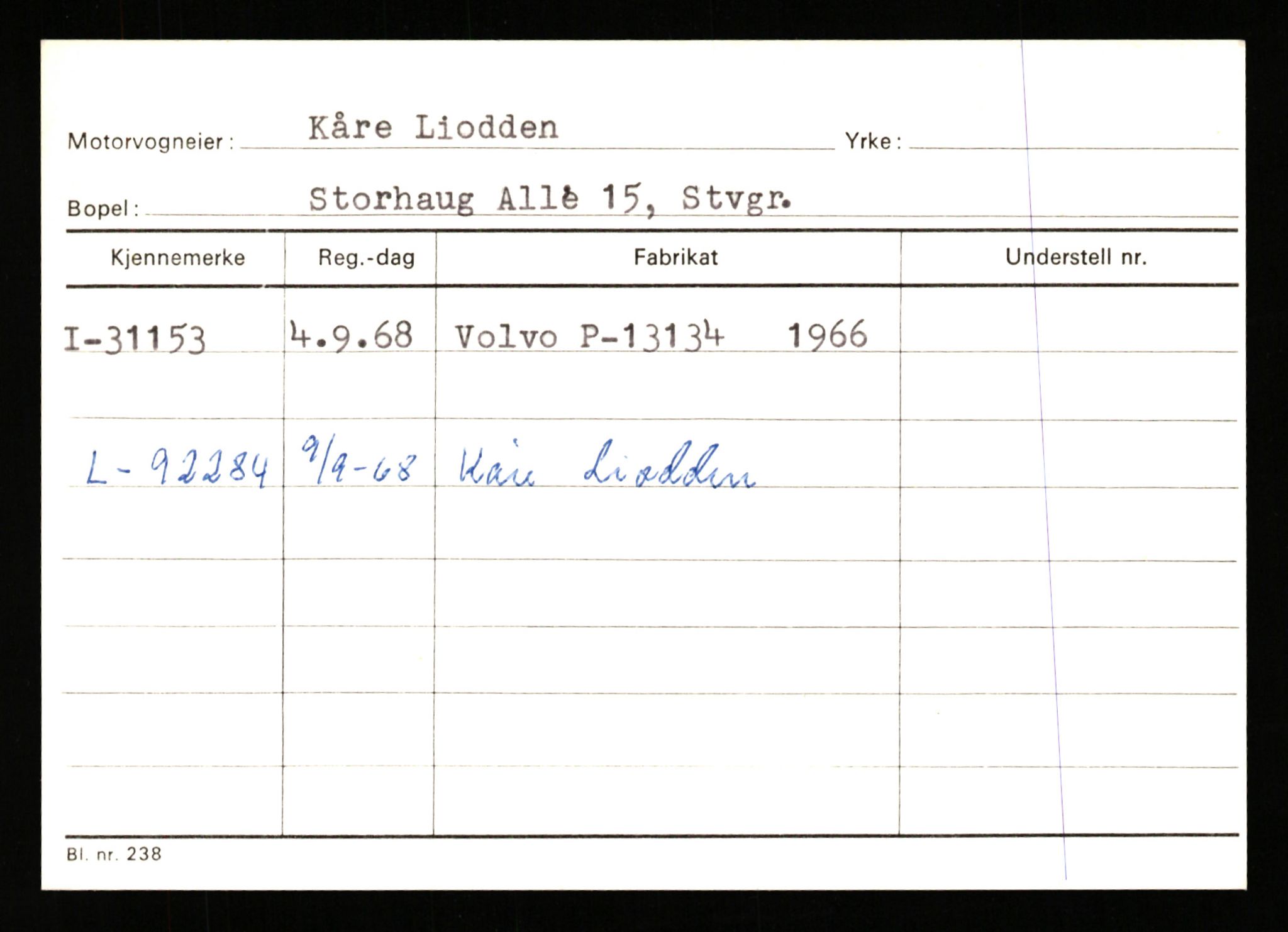 Stavanger trafikkstasjon, AV/SAST-A-101942/0/G/L0005: Registreringsnummer: 23000 - 34245, 1930-1971, p. 2469