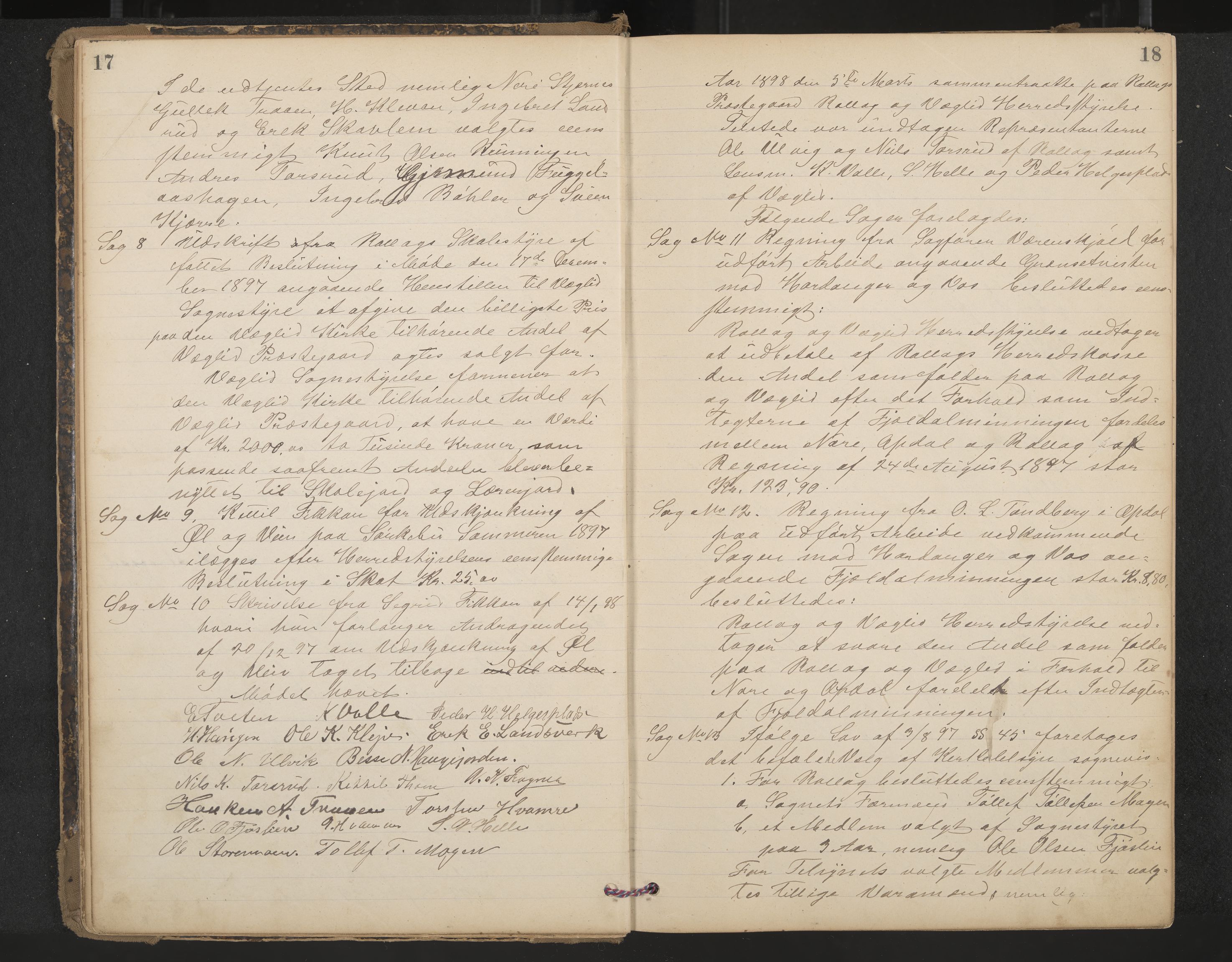 Rollag formannskap og sentraladministrasjon, IKAK/0632021-2/A/Aa/L0004: Møtebok, 1897-1909, p. 17-18