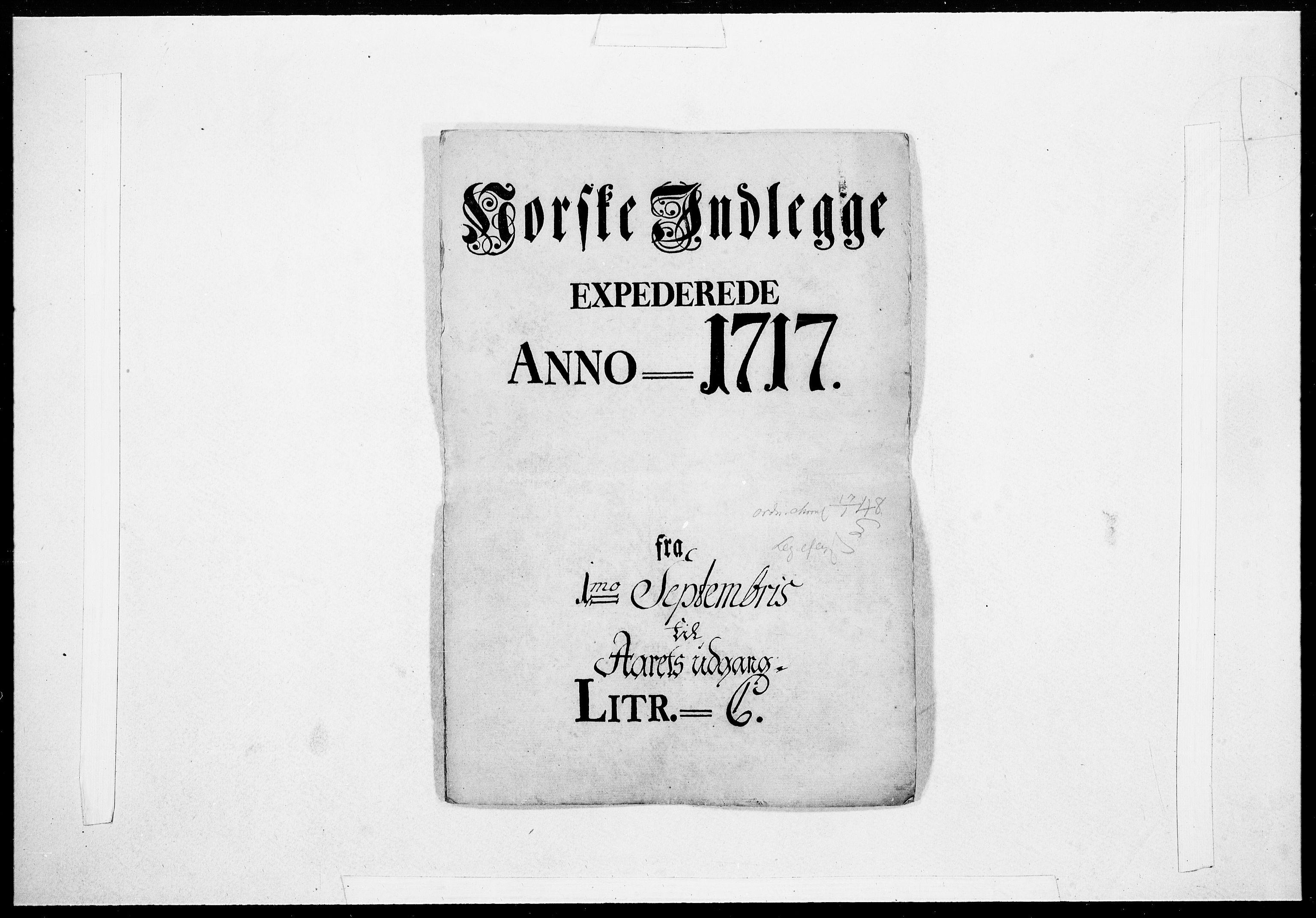 Danske Kanselli 1572-1799, AV/RA-EA-3023/F/Fc/Fcc/Fcca/L0081: Norske innlegg 1572-1799, 1717, p. 315