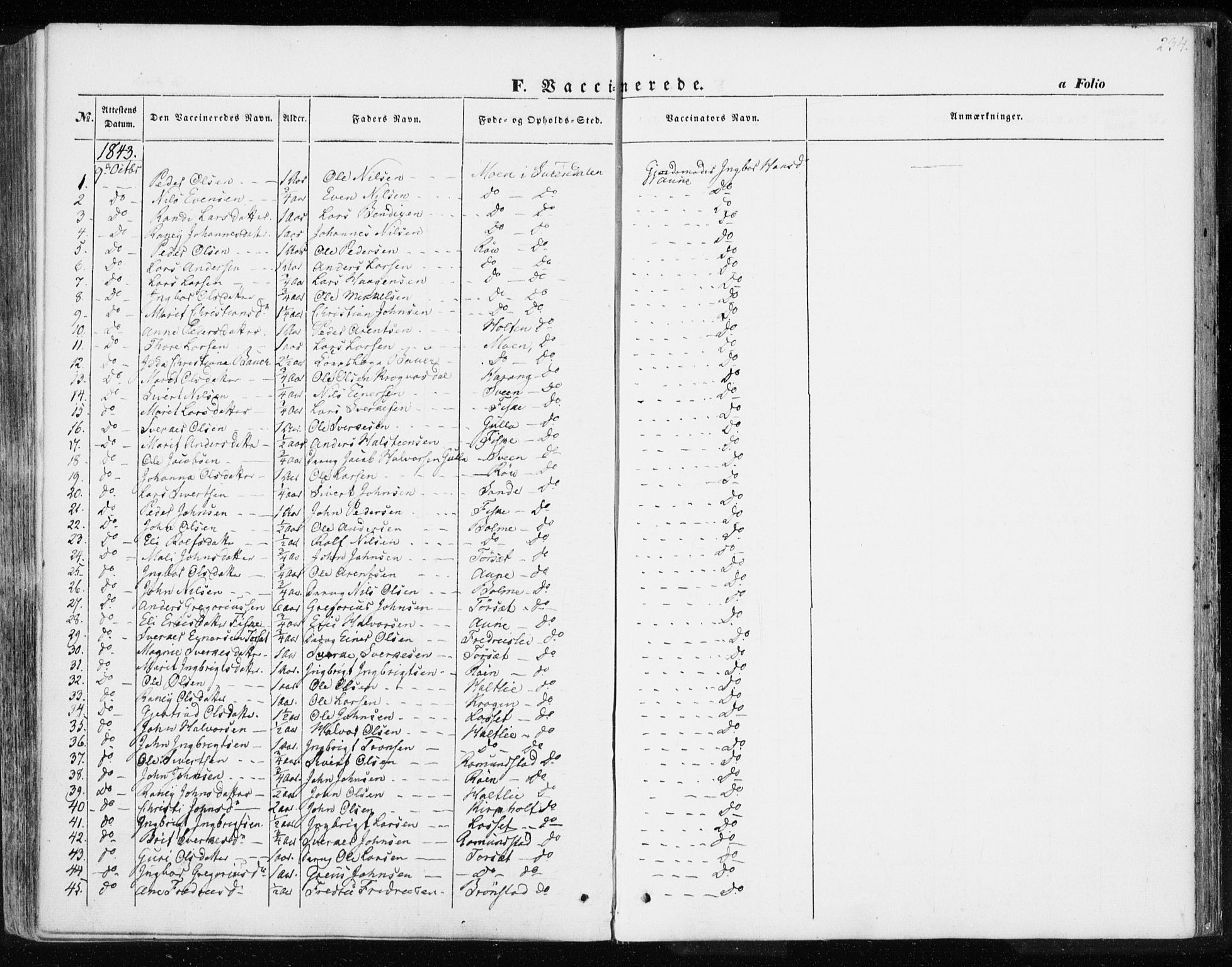 Ministerialprotokoller, klokkerbøker og fødselsregistre - Møre og Romsdal, AV/SAT-A-1454/595/L1043: Parish register (official) no. 595A05, 1843-1851, p. 234