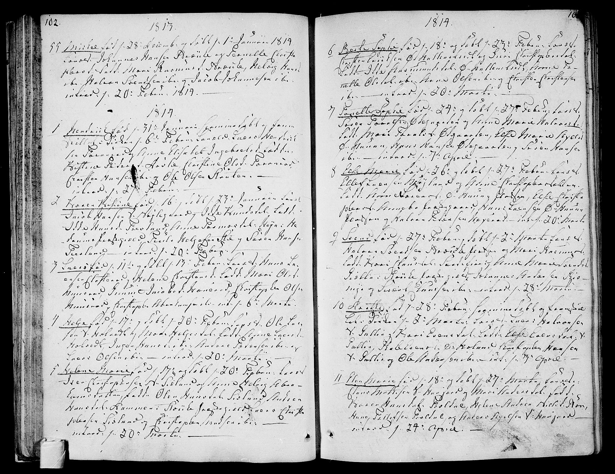 Andebu kirkebøker, AV/SAKO-A-336/F/Fa/L0003: Parish register (official) no. 3 /1, 1803-1828, p. 102-103