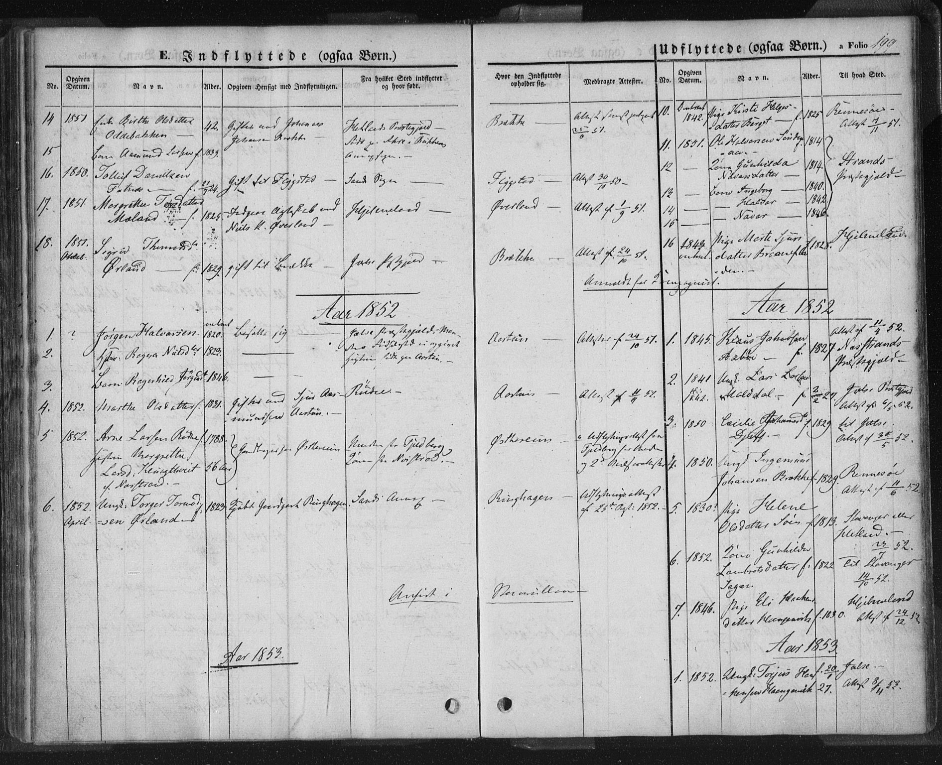 Sand sokneprestkontor, AV/SAST-A-101848/01/III/L0002: Parish register (official) no. A 2, 1838-1859, p. 199