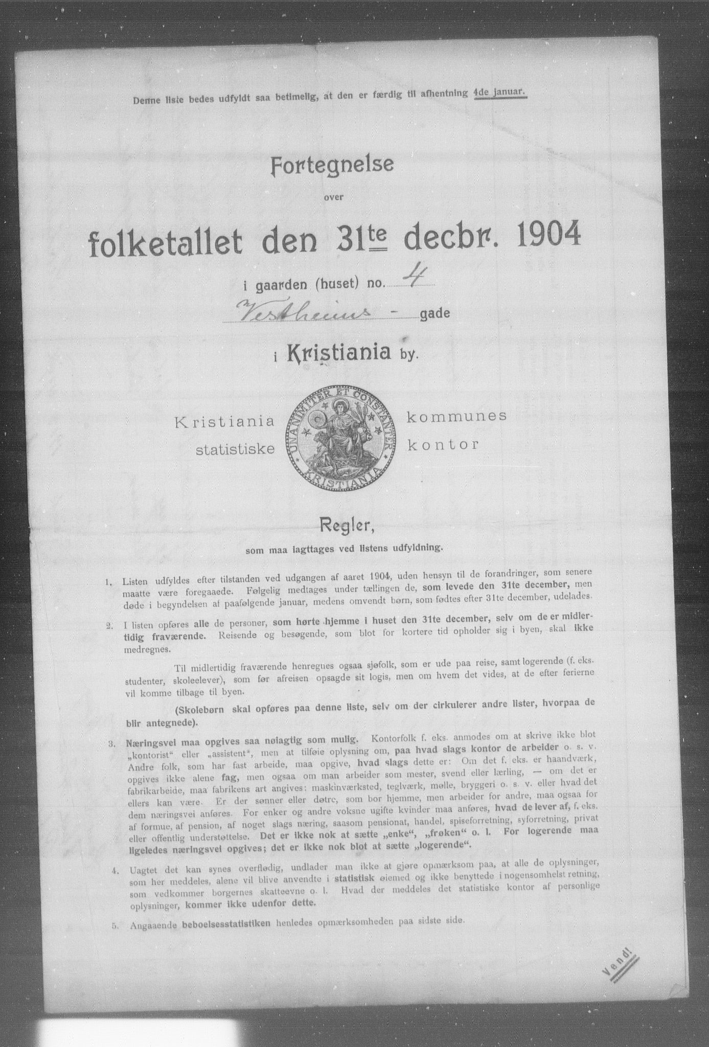 OBA, Municipal Census 1904 for Kristiania, 1904, p. 23072