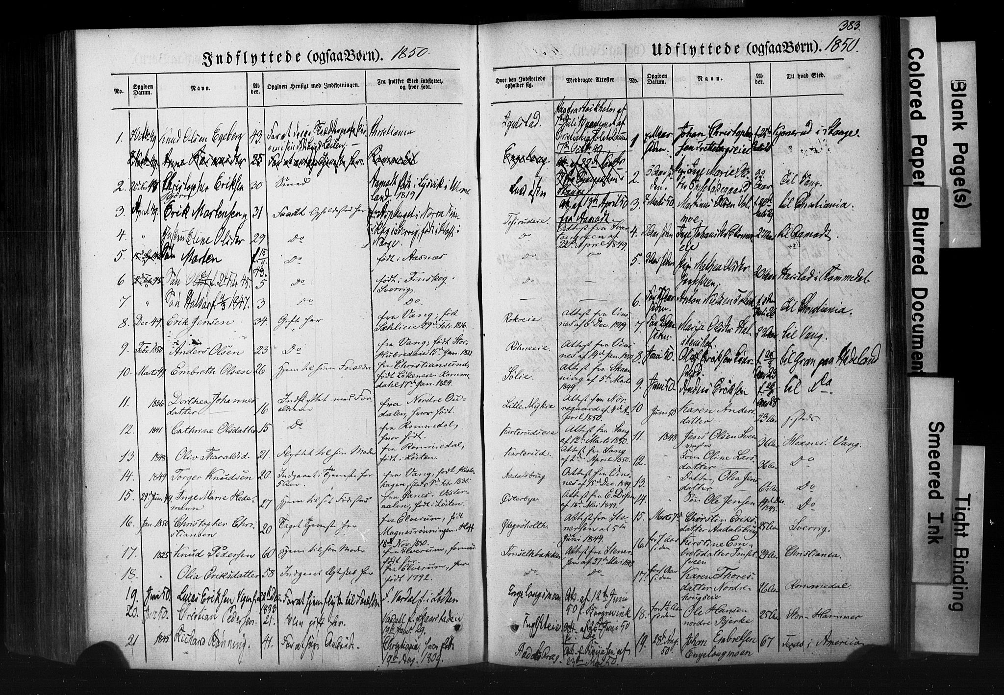 Løten prestekontor, SAH/PREST-022/K/Ka/L0007: Parish register (official) no. 7, 1850-1859, p. 383