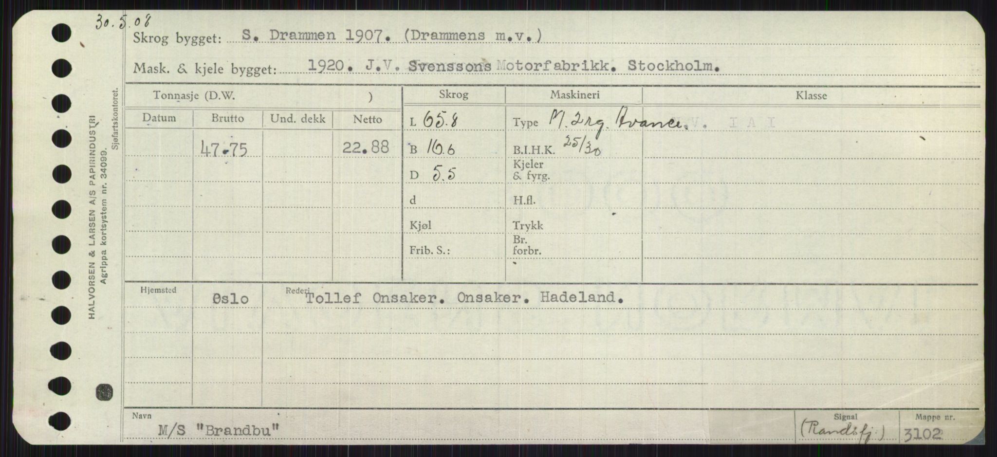 Sjøfartsdirektoratet med forløpere, Skipsmålingen, RA/S-1627/H/Ha/L0001/0002: Fartøy, A-Eig / Fartøy Bjør-Eig, p. 231