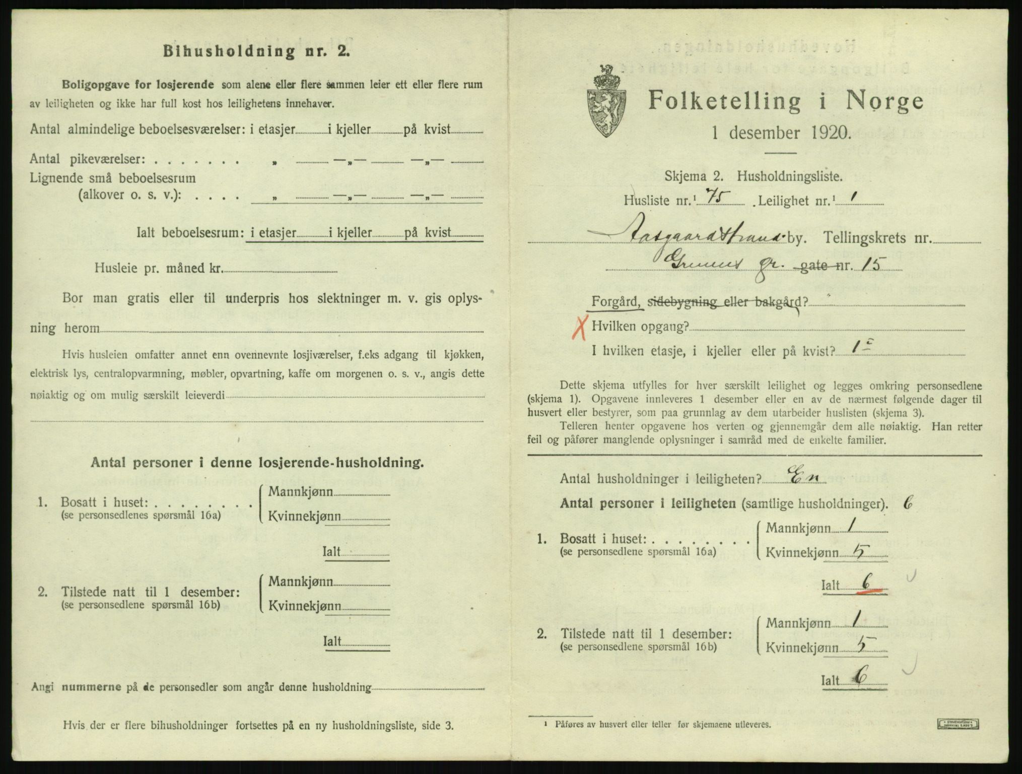 SAKO, 1920 census for Åsgårdstrand, 1920, p. 509