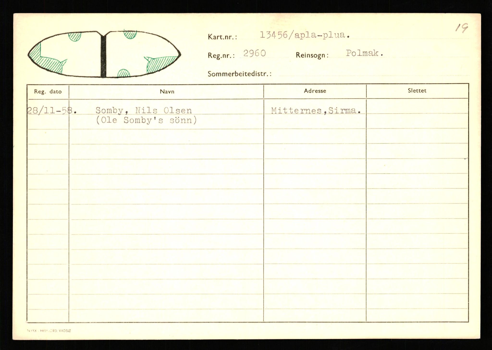 Lappefogden i Finnmark/Reindriftsforvaltningen Øst-Finnmark, AV/SATØ-S-1461/G/Ge/Gea/L0007: Slettede reinmerker: Karasjok, Kautokeino, Polmak og Varanger, 1934-1992, p. 187