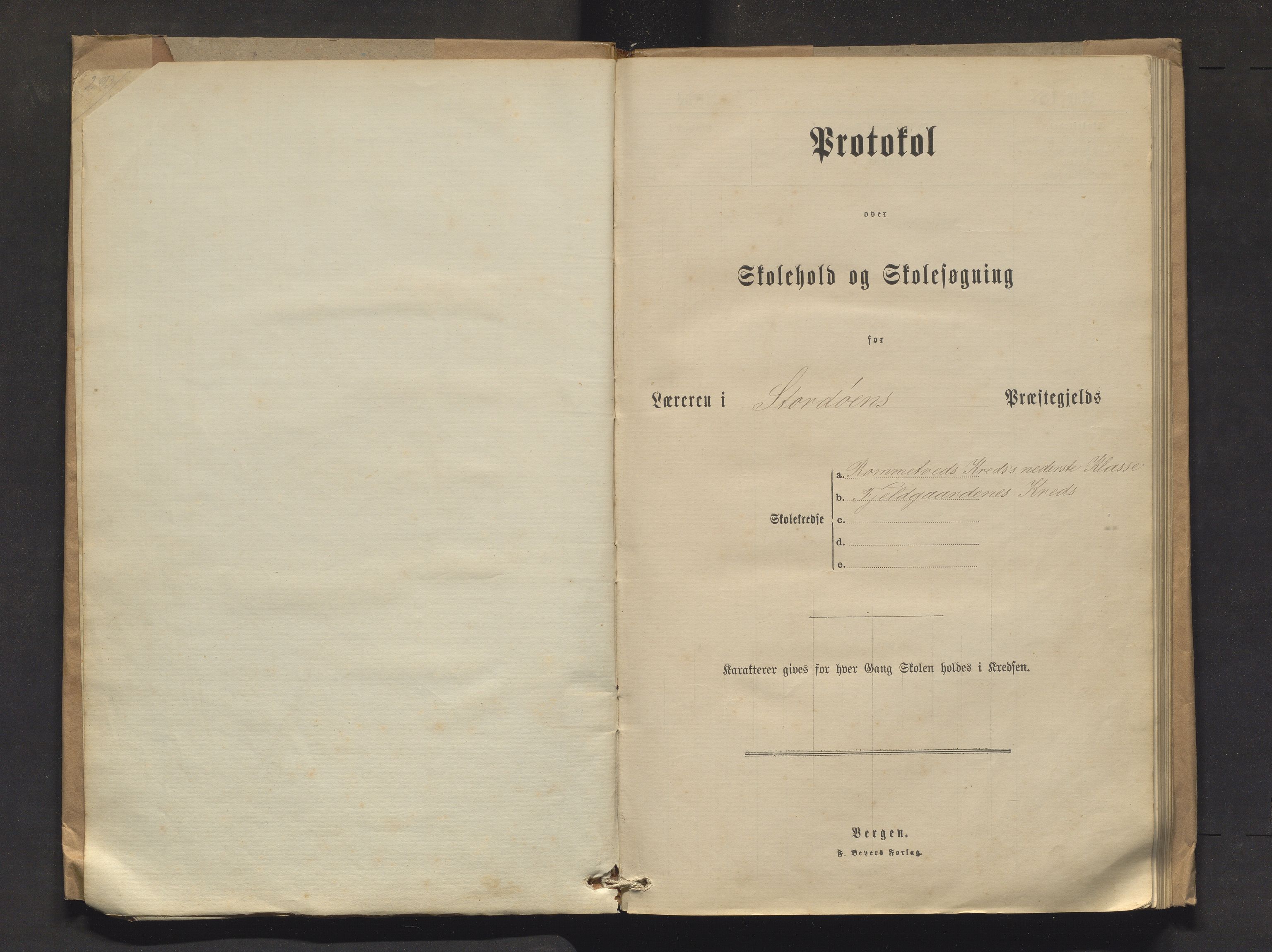 Stord kommune. Barneskulane, IKAH/1221-231/F/Fa/L0003: Skuleprotokoll for Rommetvedt, Fjellgårdene og Grov krinsar, 1881-1891