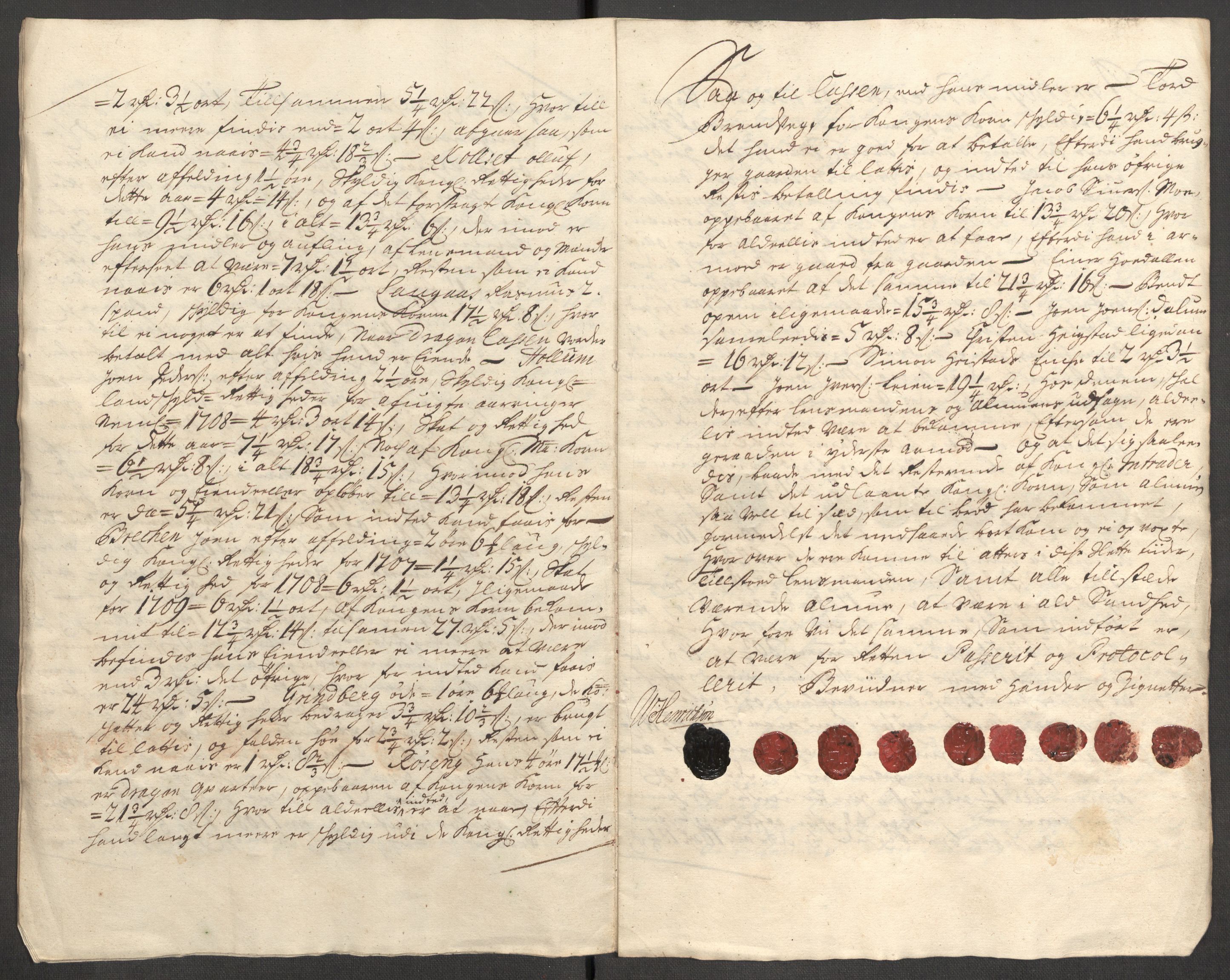 Rentekammeret inntil 1814, Reviderte regnskaper, Fogderegnskap, AV/RA-EA-4092/R63/L4317: Fogderegnskap Inderøy, 1709, p. 260