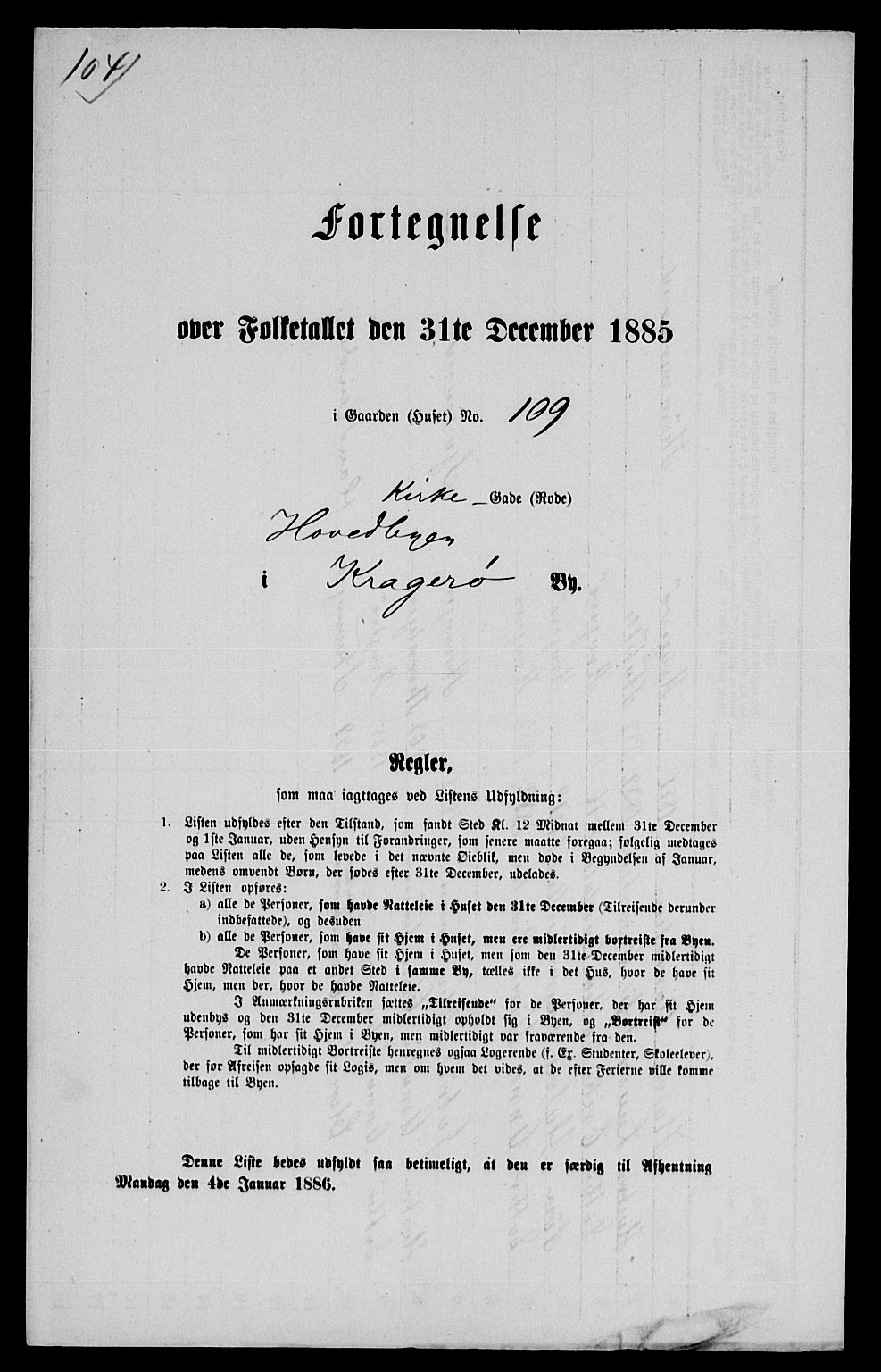 SAKO, 1885 census for 0801 Kragerø, 1885, p. 1241
