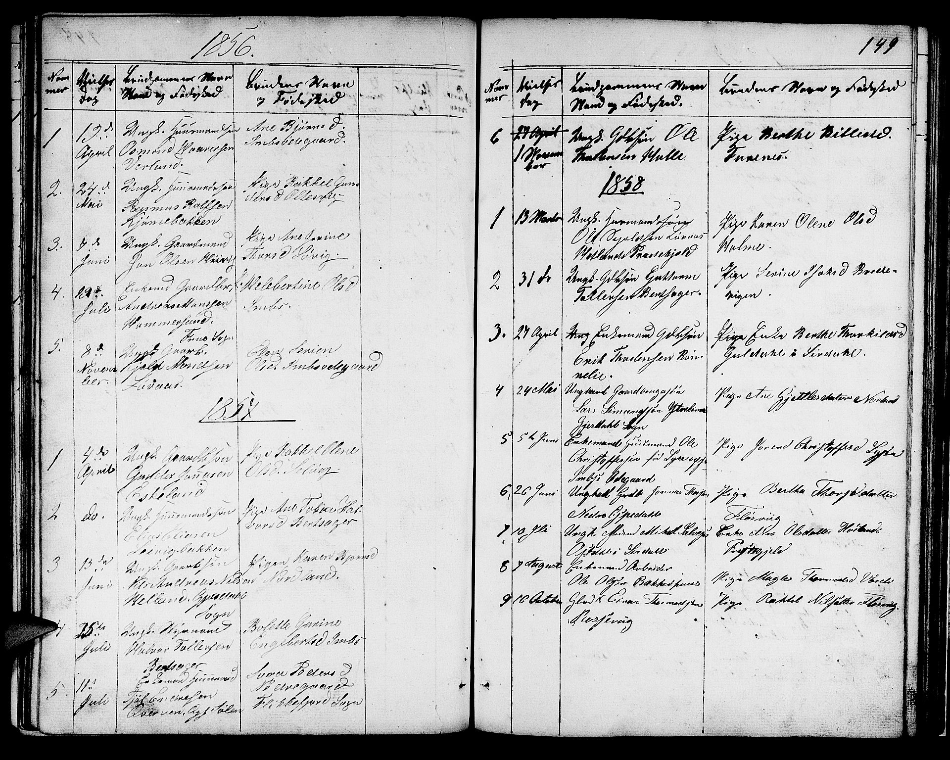Høgsfjord sokneprestkontor, SAST/A-101624/H/Ha/Hab/L0001: Parish register (copy) no. B 1, 1855-1885, p. 149