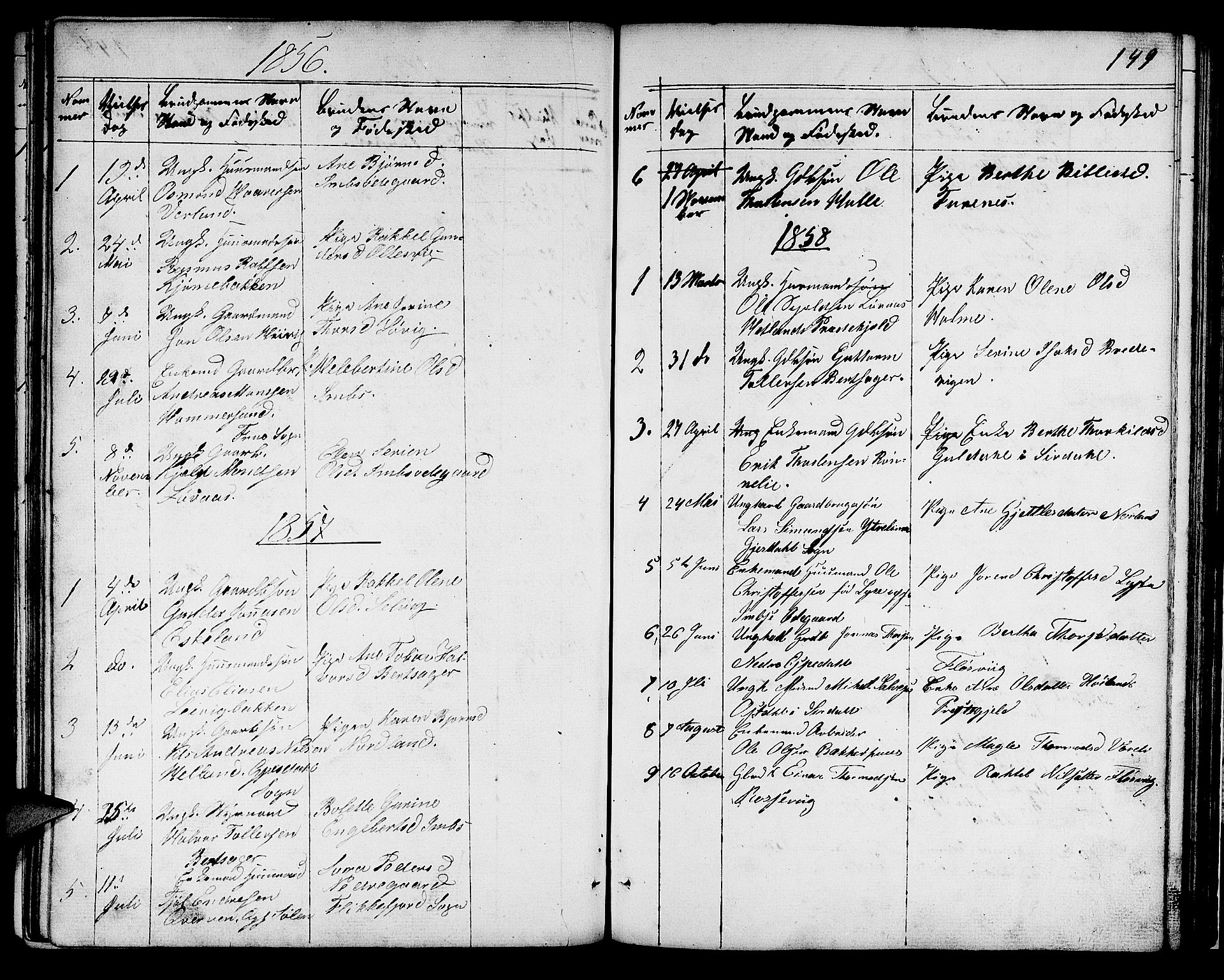 Høgsfjord sokneprestkontor, AV/SAST-A-101624/H/Ha/Hab/L0001: Parish register (copy) no. B 1, 1855-1885, p. 149