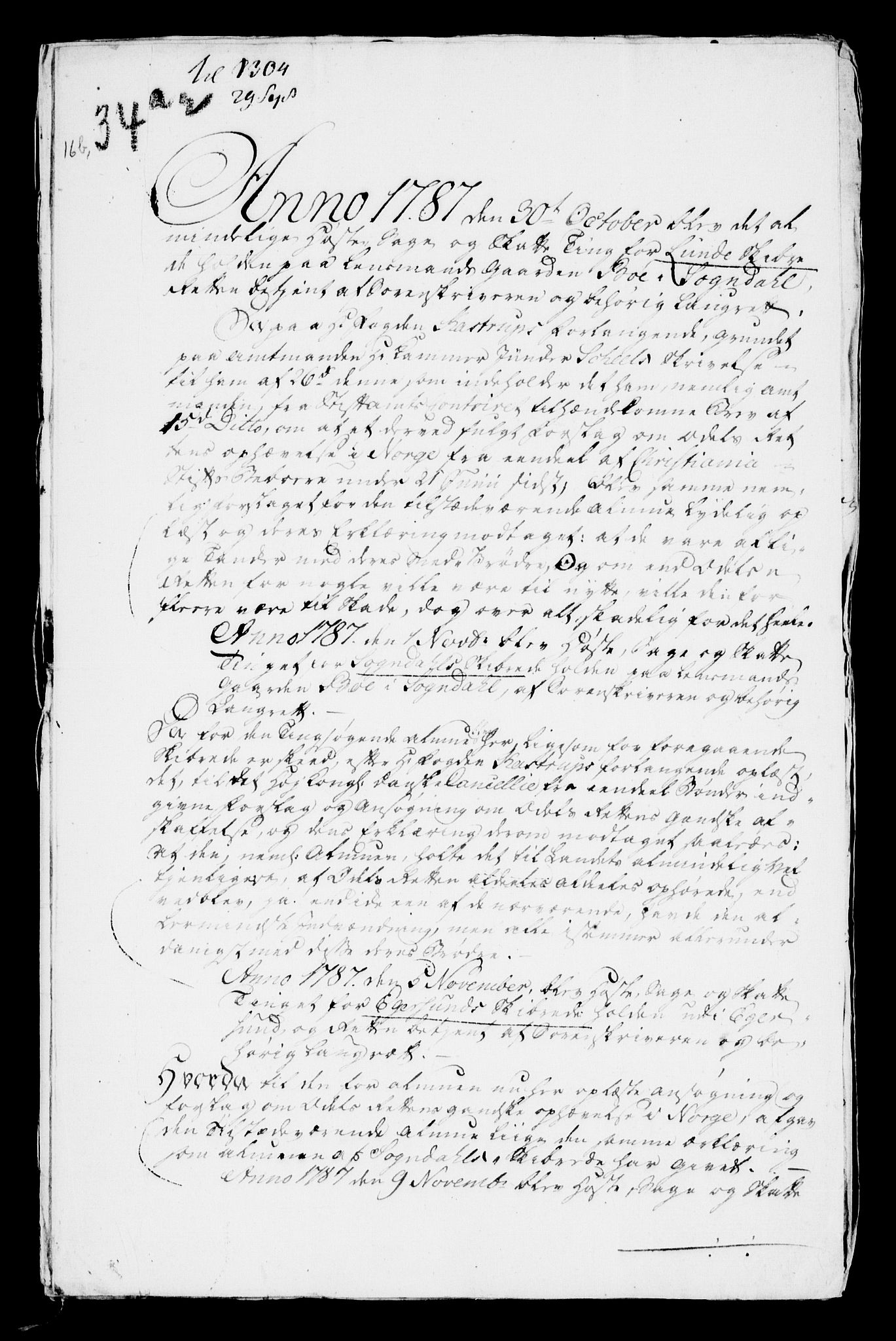 Danske Kanselli, Skapsaker, RA/EA-4061/F/L0108: Skap 16, pakke 31, litra B, 1787-1788, p. 121