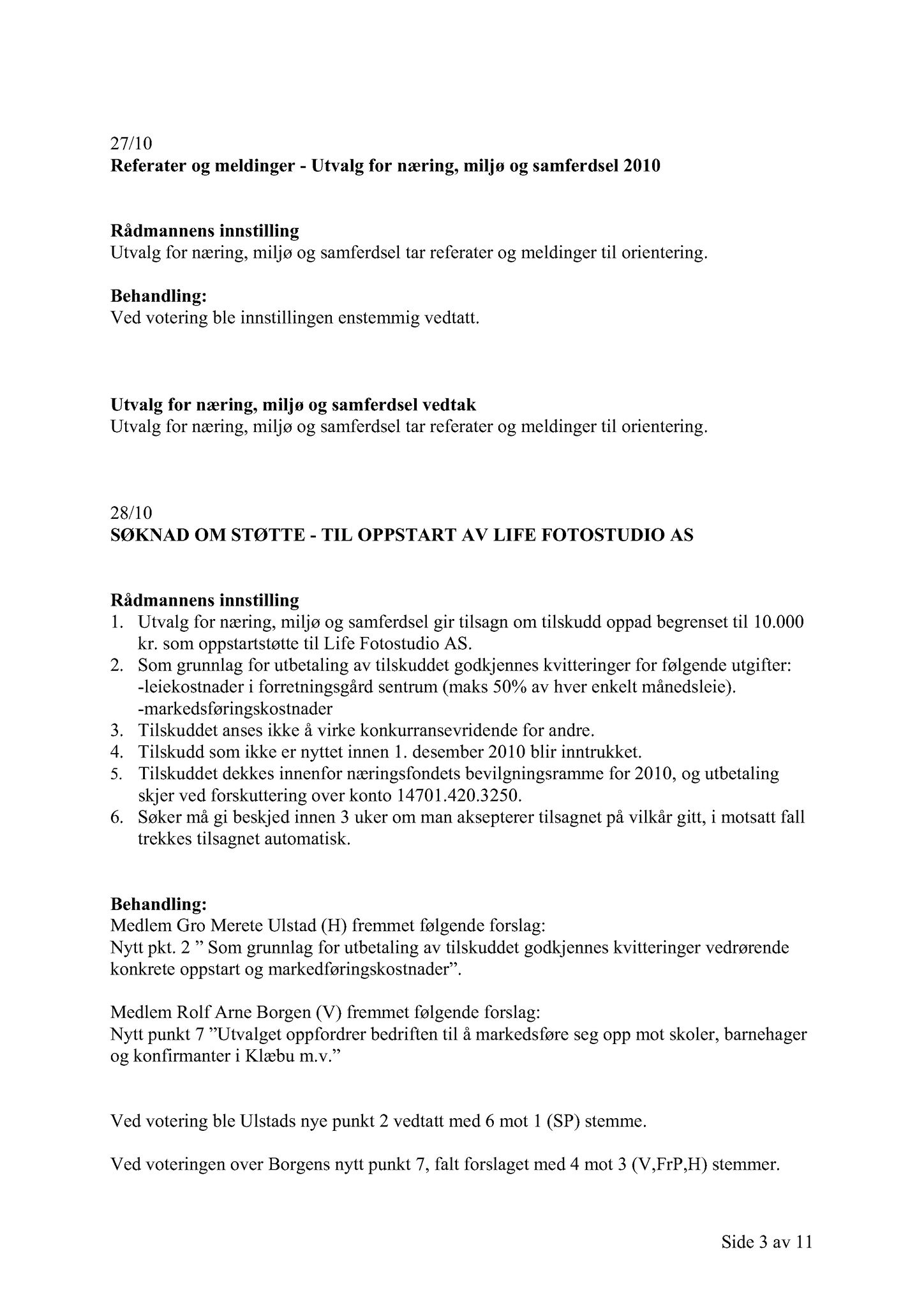 Klæbu Kommune, TRKO/KK/13-NMS/L003: Utvalg for næring, miljø og samferdsel, 2010, p. 108