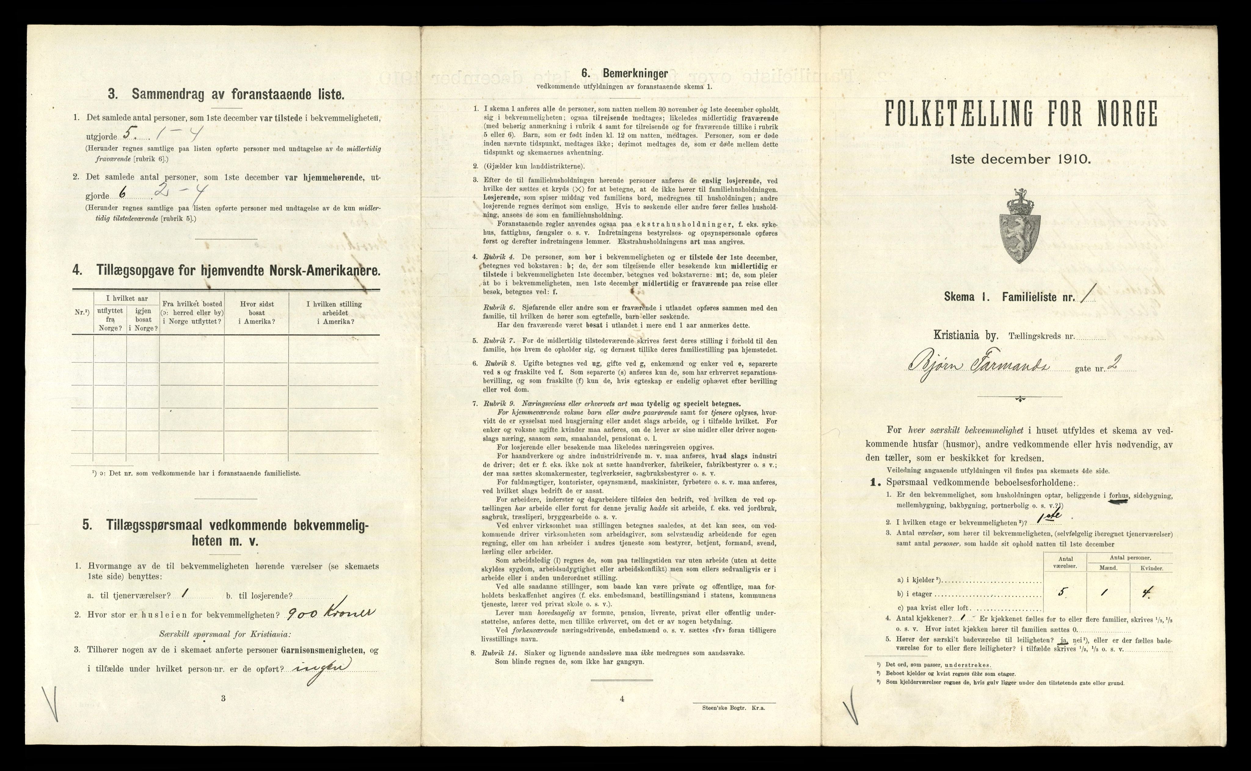 RA, 1910 census for Kristiania, 1910, p. 7469