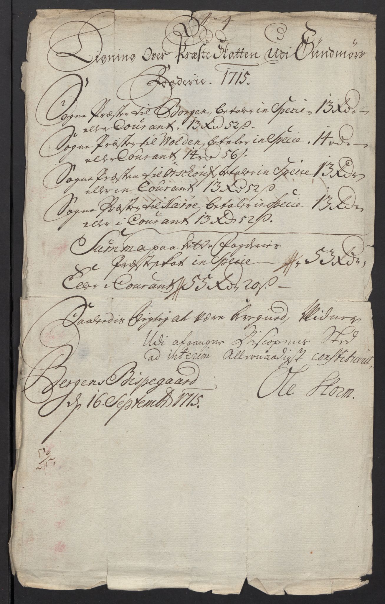 Rentekammeret inntil 1814, Reviderte regnskaper, Fogderegnskap, RA/EA-4092/R54/L3567: Fogderegnskap Sunnmøre, 1715, p. 102