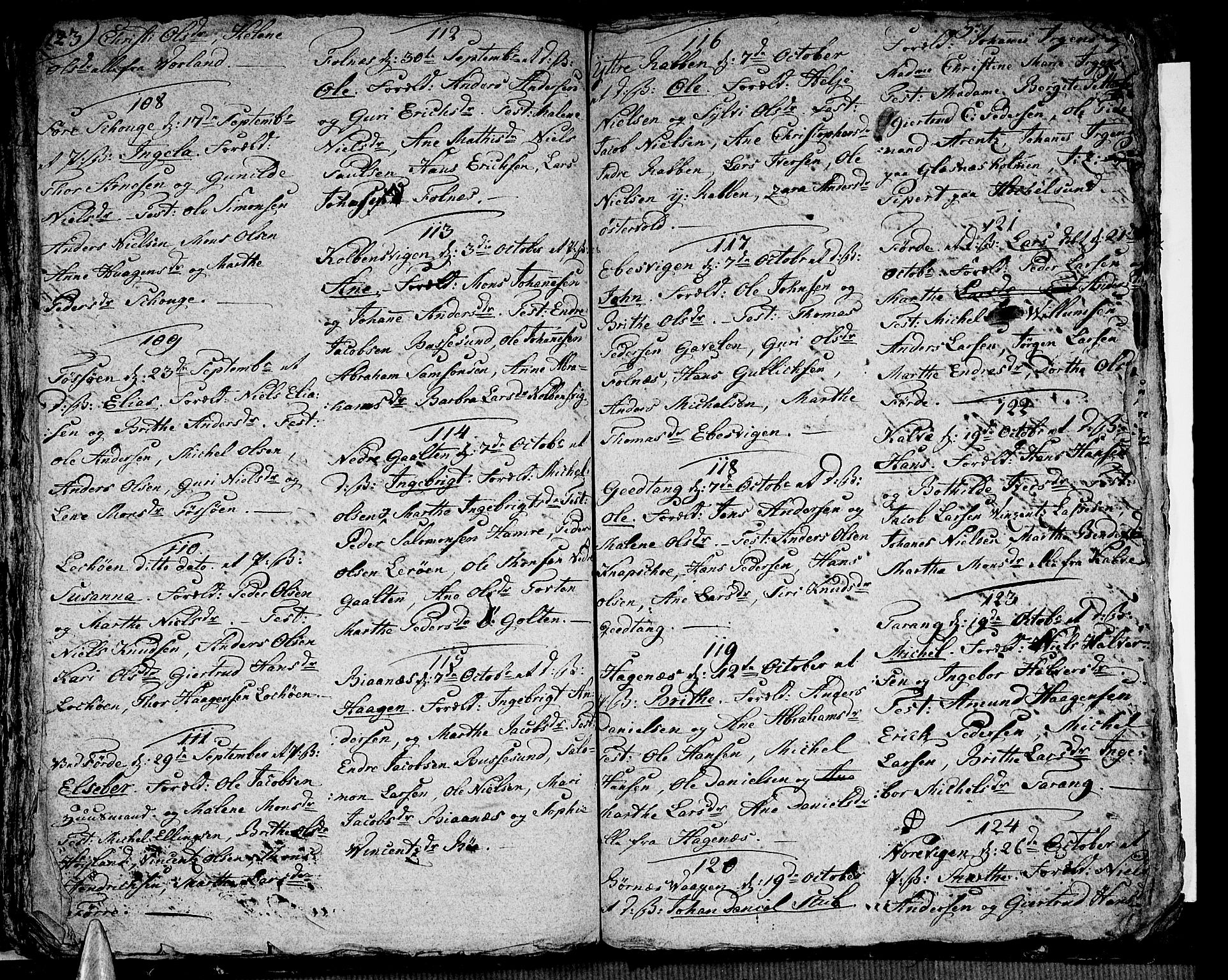 Sund sokneprestembete, AV/SAB-A-99930: Parish register (official) no. A 6, 1787-1798, p. 123-124