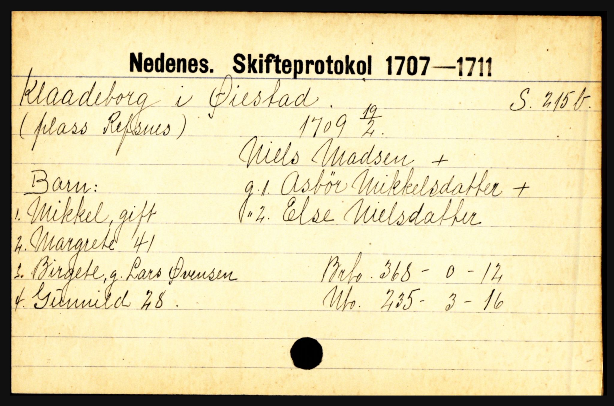 Nedenes sorenskriveri før 1824, AV/SAK-1221-0007/H, p. 14999