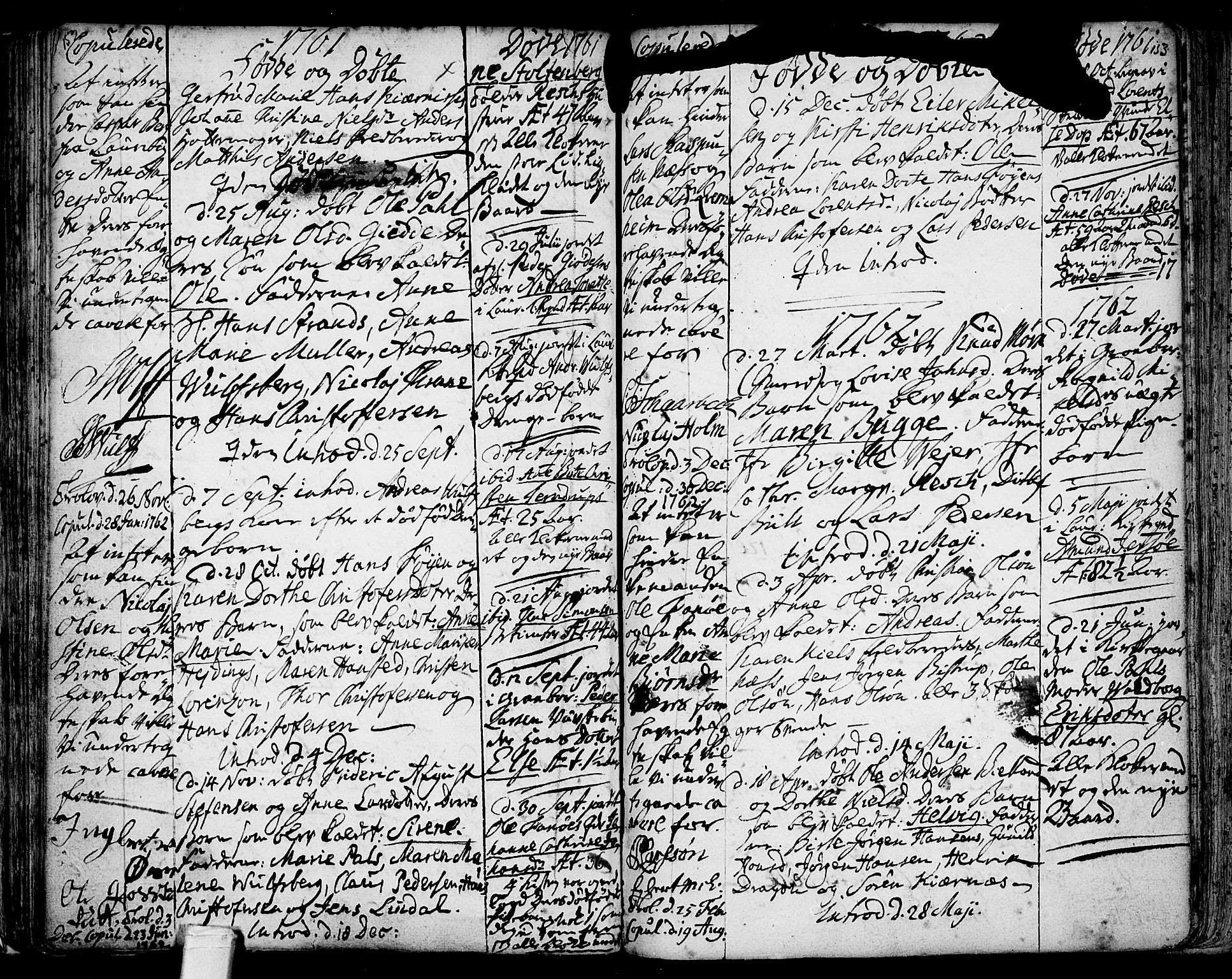 Tønsberg kirkebøker, AV/SAKO-A-330/F/Fb/L0001: Parish register (official) no. II 1, 1690-1796, p. 152-153