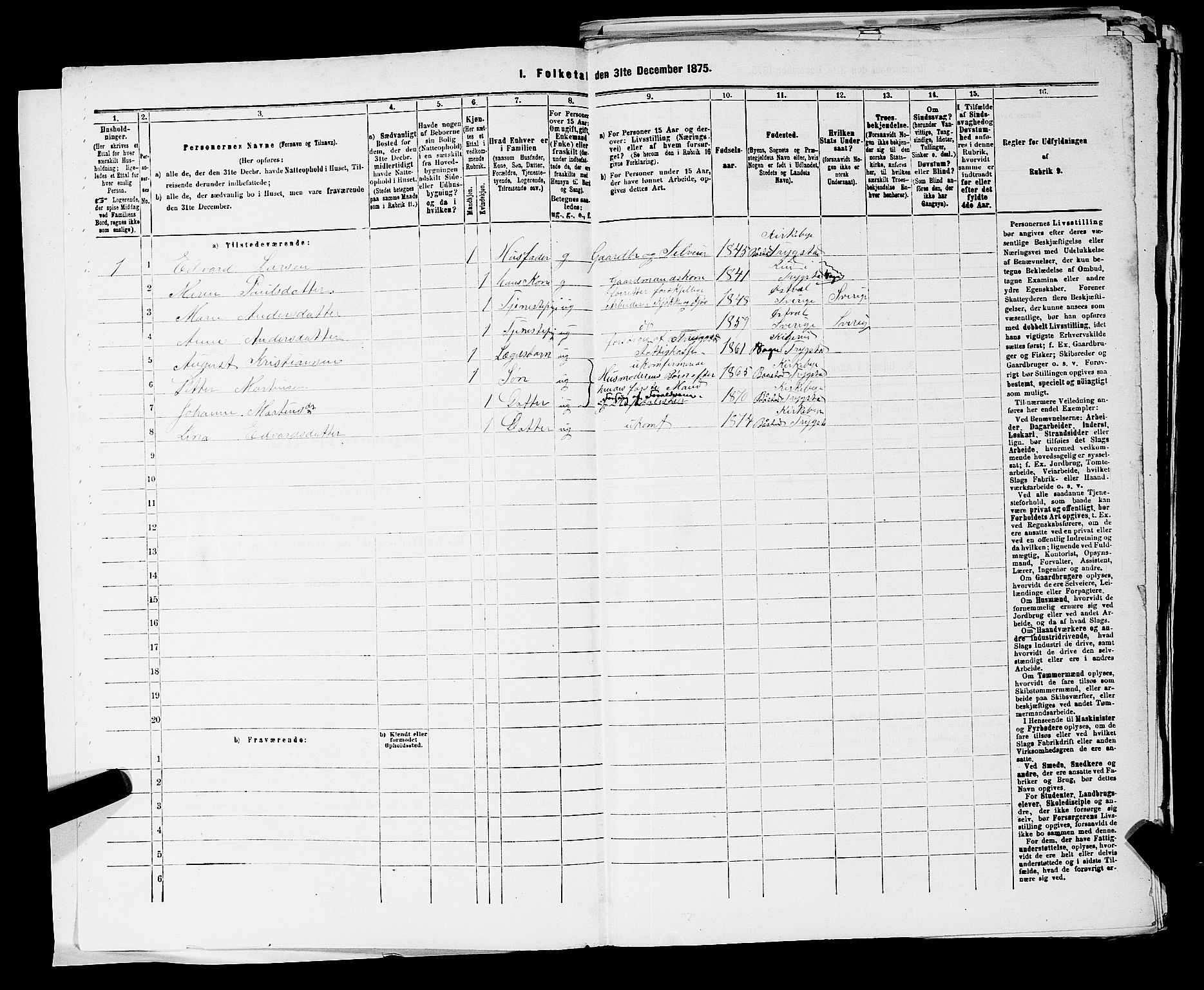 RA, 1875 census for 0122P Trøgstad, 1875, p. 1551