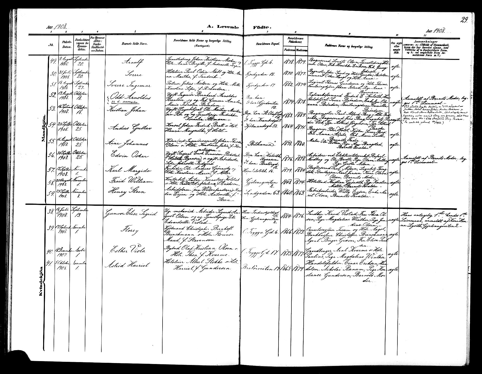 Ministerialprotokoller, klokkerbøker og fødselsregistre - Sør-Trøndelag, SAT/A-1456/602/L0146: Parish register (copy) no. 602C14, 1904-1914, p. 29