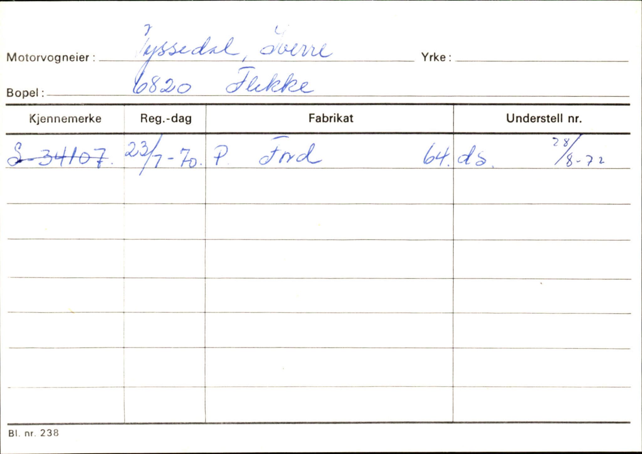 Statens vegvesen, Sogn og Fjordane vegkontor, AV/SAB-A-5301/4/F/L0126: Eigarregister Fjaler M-Å. Leikanger A-Å, 1945-1975, p. 513