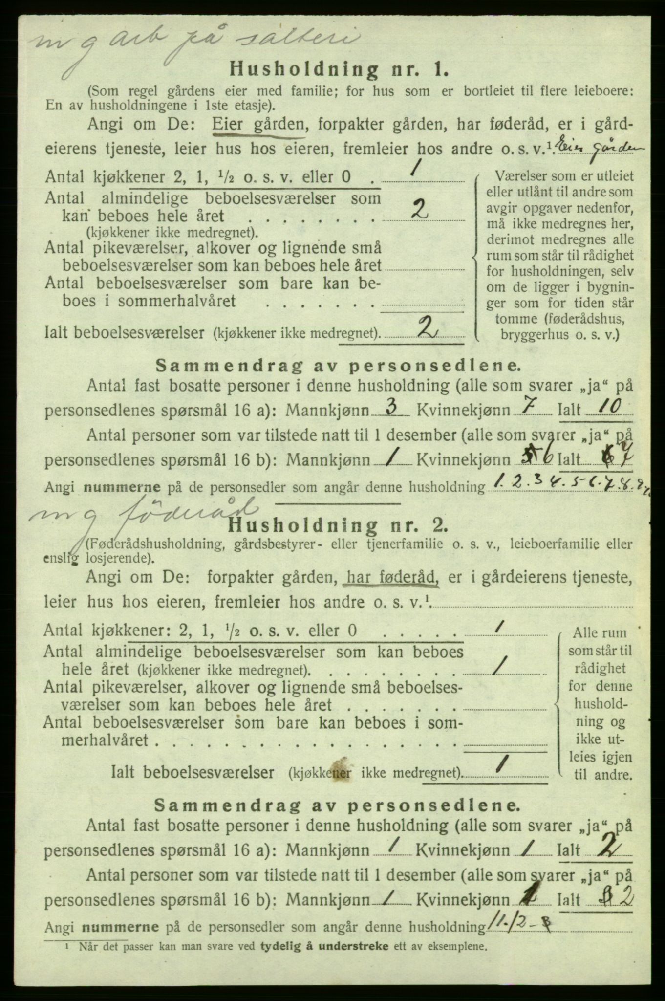 SAB, 1920 census for Askøy, 1920, p. 3201