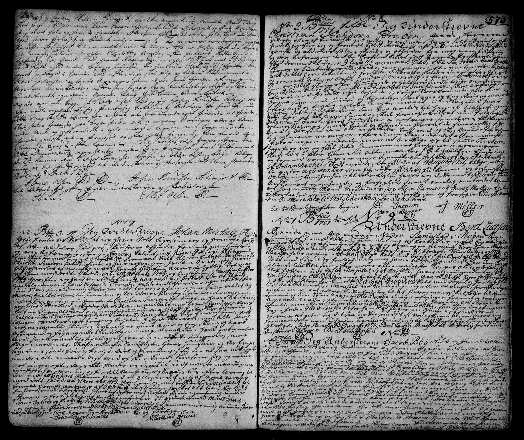 Lier, Røyken og Hurum sorenskriveri, SAKO/A-89/G/Ga/Gaa/L0002: Mortgage book no. II, 1725-1755, p. 573