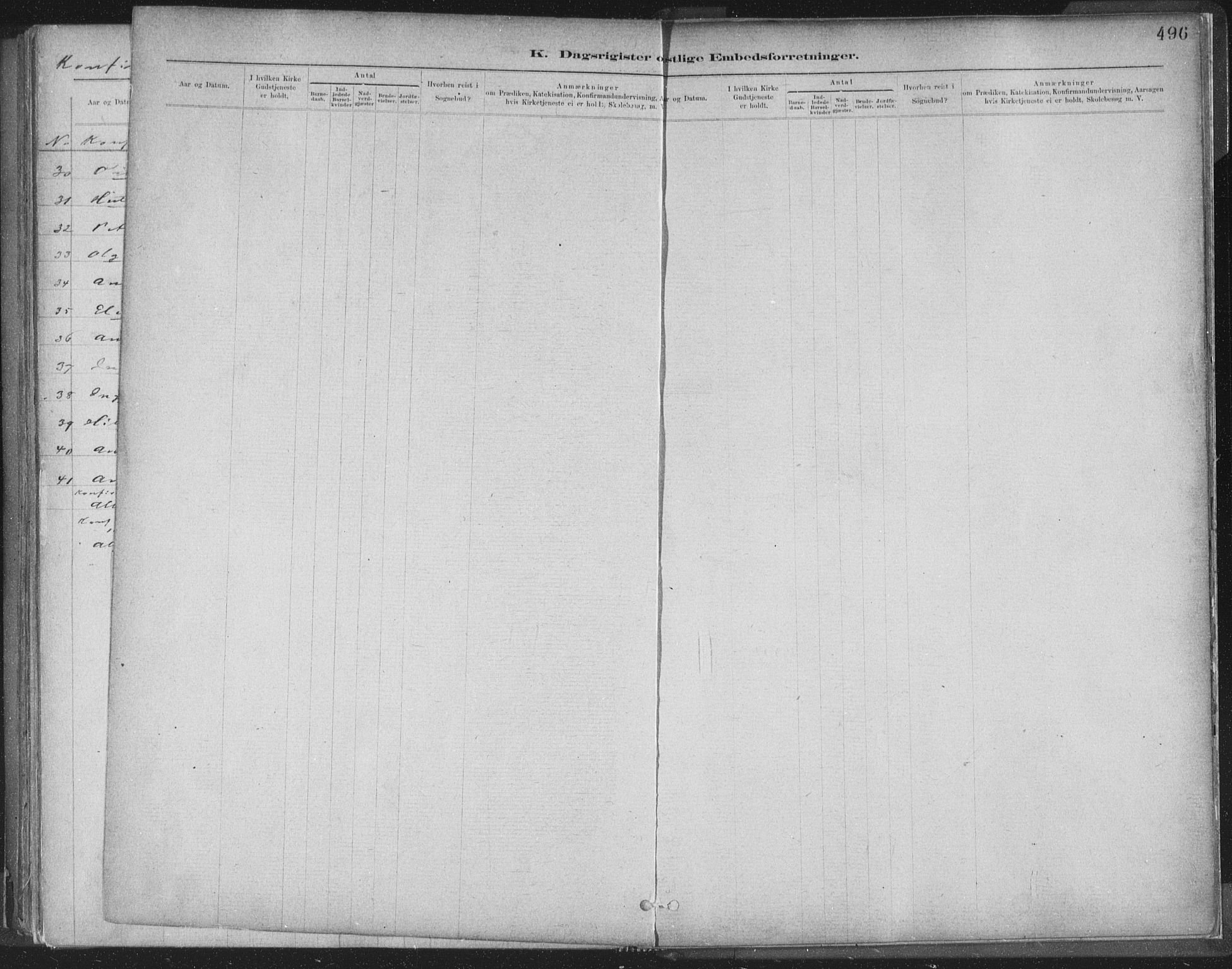 Ministerialprotokoller, klokkerbøker og fødselsregistre - Sør-Trøndelag, AV/SAT-A-1456/603/L0163: Parish register (official) no. 603A02, 1879-1895, p. 496