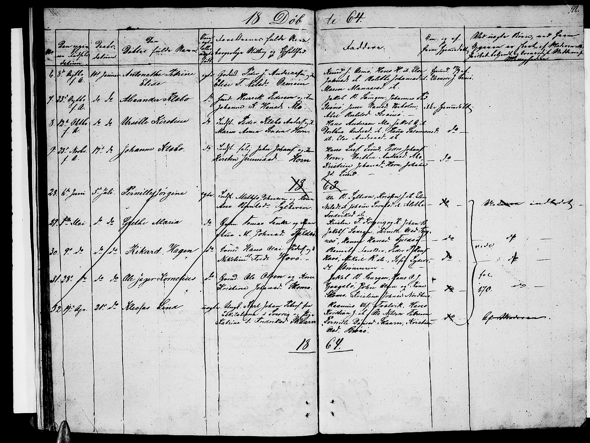 Ministerialprotokoller, klokkerbøker og fødselsregistre - Nordland, AV/SAT-A-1459/813/L0211: Parish register (copy) no. 813C03, 1842-1863, p. 172