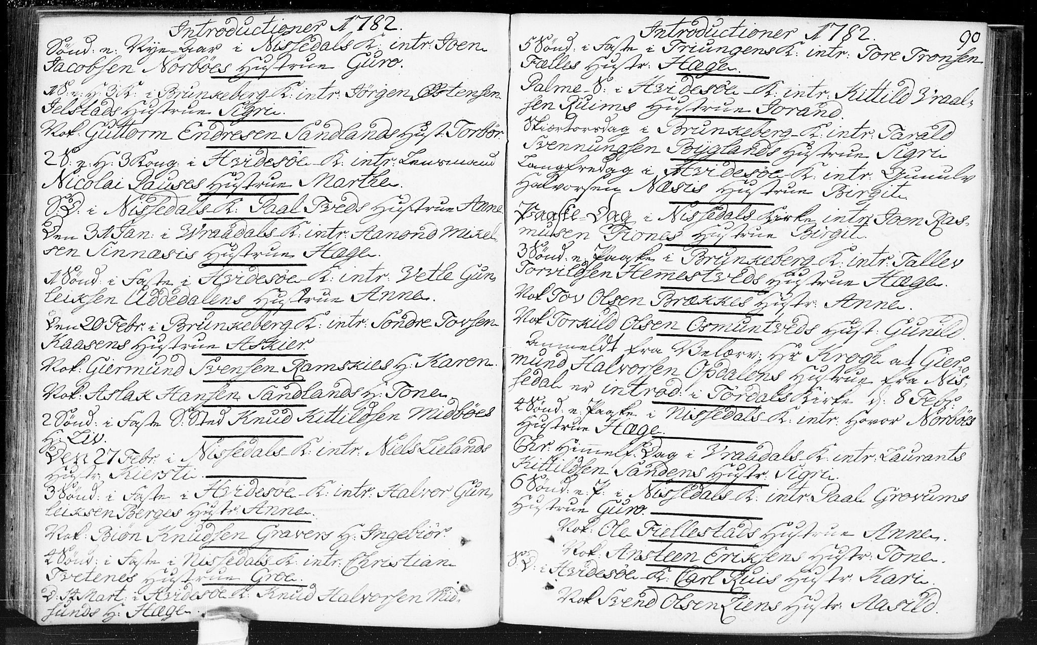Kviteseid kirkebøker, SAKO/A-276/F/Fa/L0002: Parish register (official) no. I 2, 1773-1786, p. 90