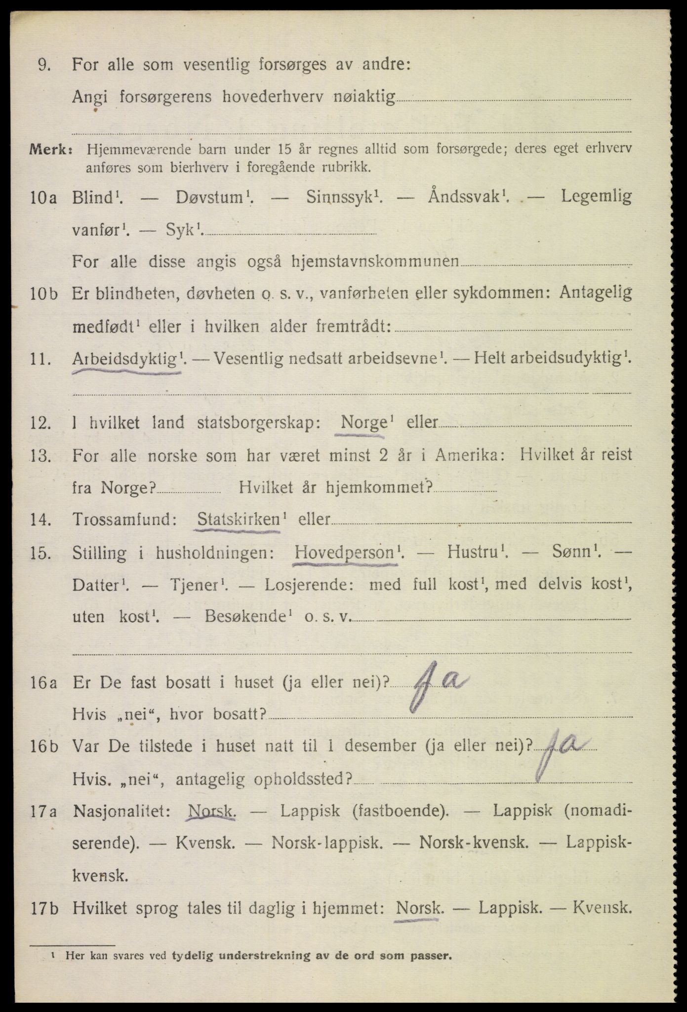 SAT, 1920 census for Hadsel, 1920, p. 5971