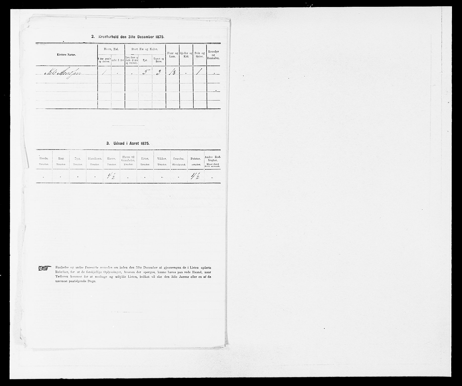 SAB, 1875 census for 1249P Fana, 1875, p. 728