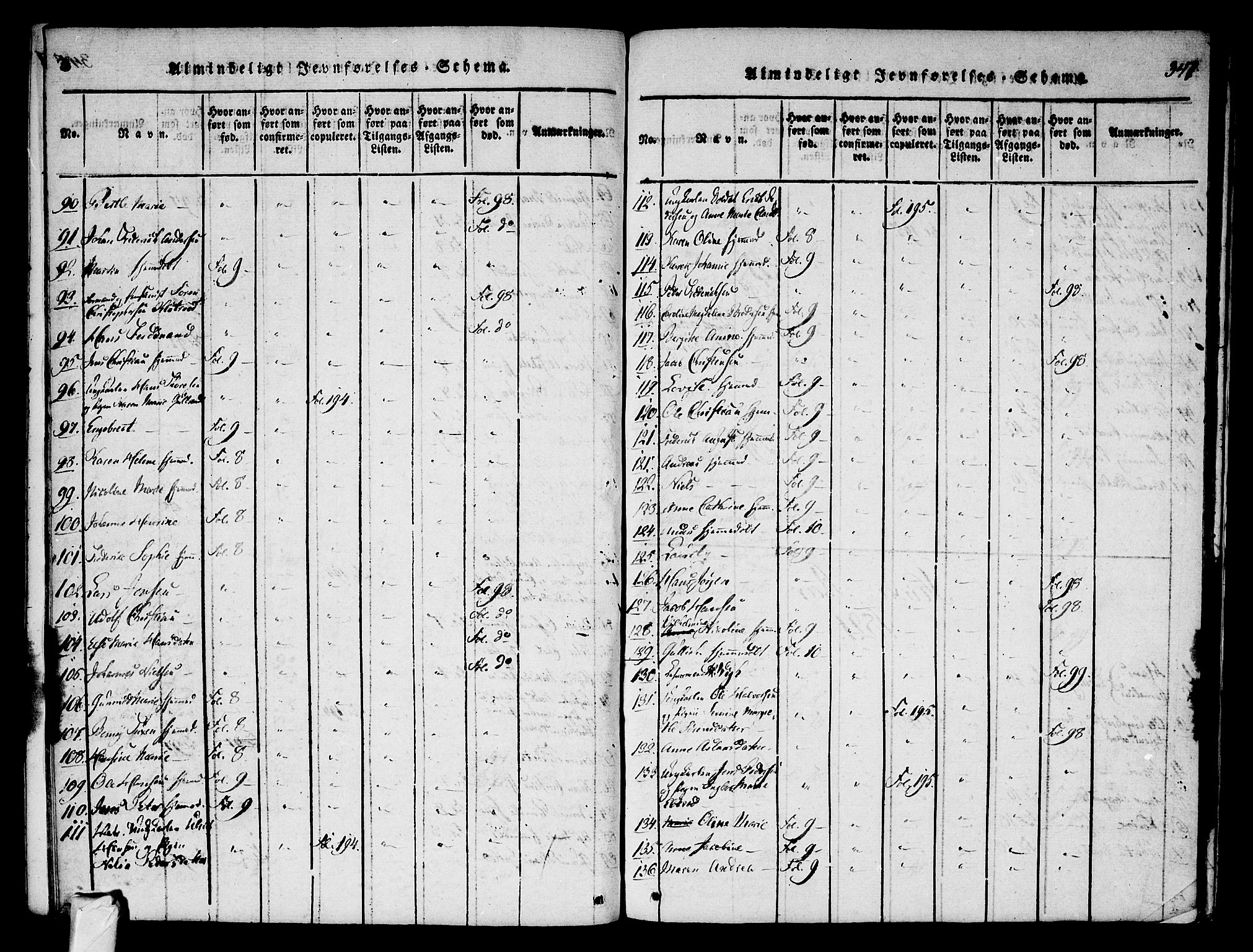 Stavern kirkebøker, AV/SAKO-A-318/F/Fa/L0006: Parish register (official) no. 6, 1816-1839, p. 347