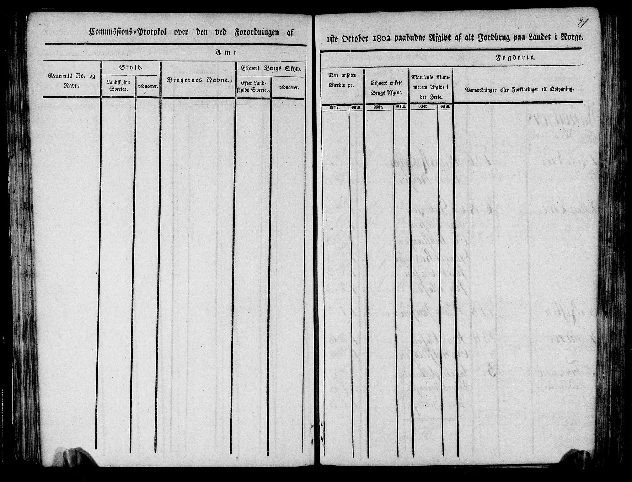 Rentekammeret inntil 1814, Realistisk ordnet avdeling, AV/RA-EA-4070/N/Ne/Nea/L0124: Sunnmøre fogderi. Kommisjonsprotokoll for fogderiets søndre del - Ulstein, Nærøy, Rovde, Vanylven, Volda, Ørsta og Hjørundfjord skipreider, 1803, p. 49