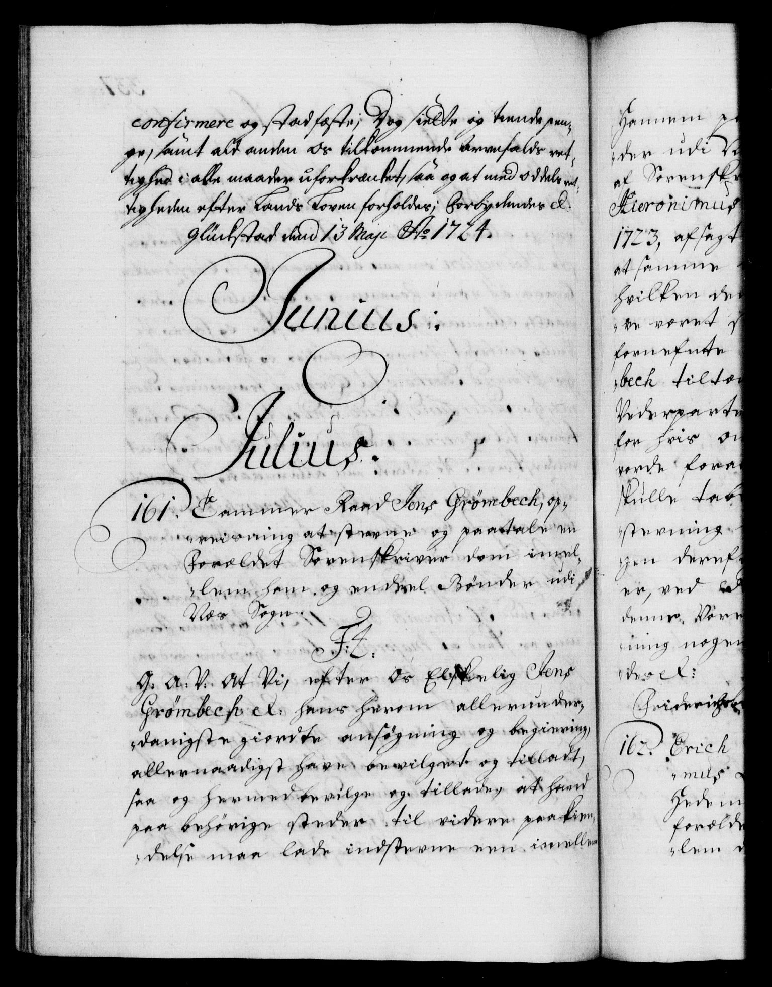 Danske Kanselli 1572-1799, AV/RA-EA-3023/F/Fc/Fca/Fcaa/L0024: Norske registre, 1723-1725, p. 337b