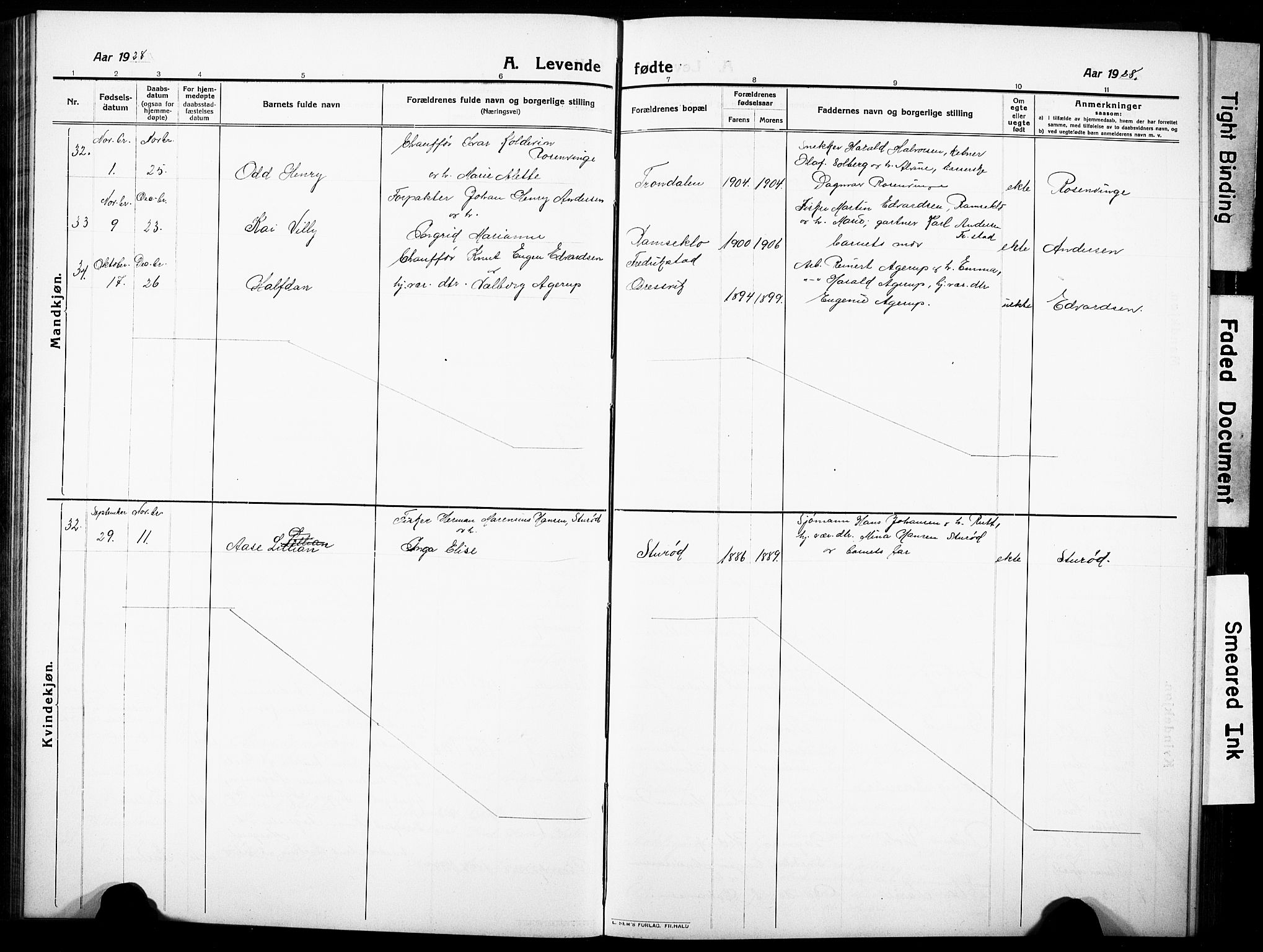 Onsøy prestekontor Kirkebøker, AV/SAO-A-10914/G/Gb/L0002: Parish register (copy) no. II 2, 1911-1933